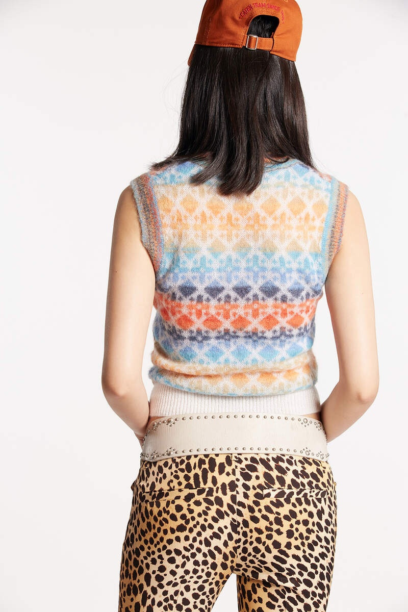 DSQUARED2 JACQUARD VEST KNIT outlook