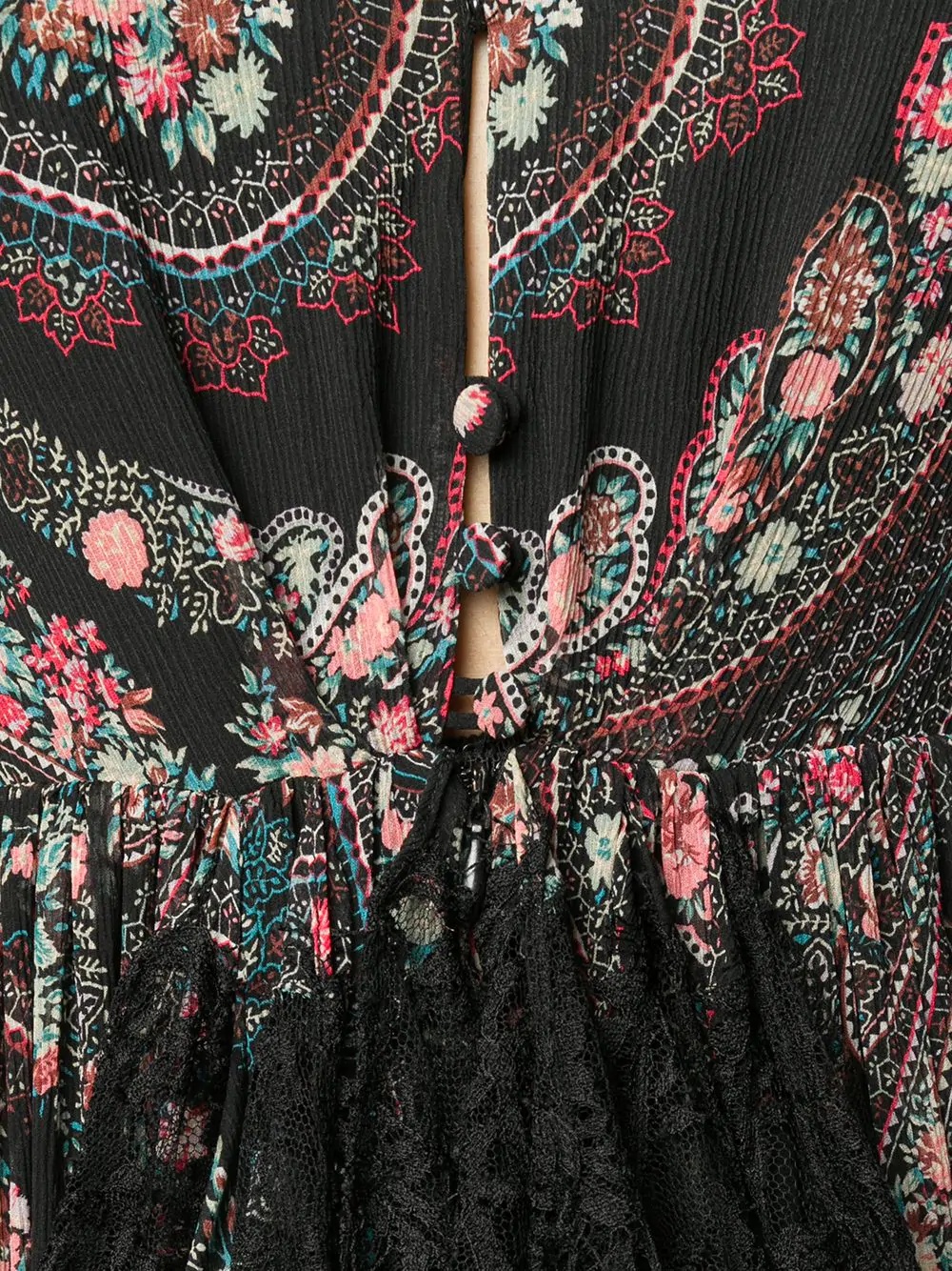 paisley print maxi dress - 5