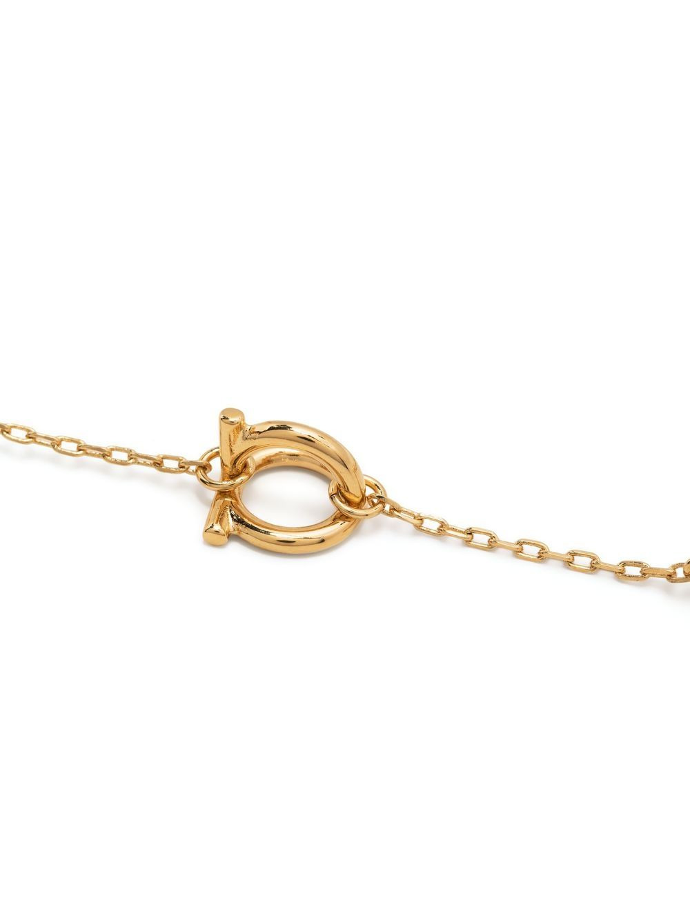 Gancini-charm rolo-chain  necklace - 3