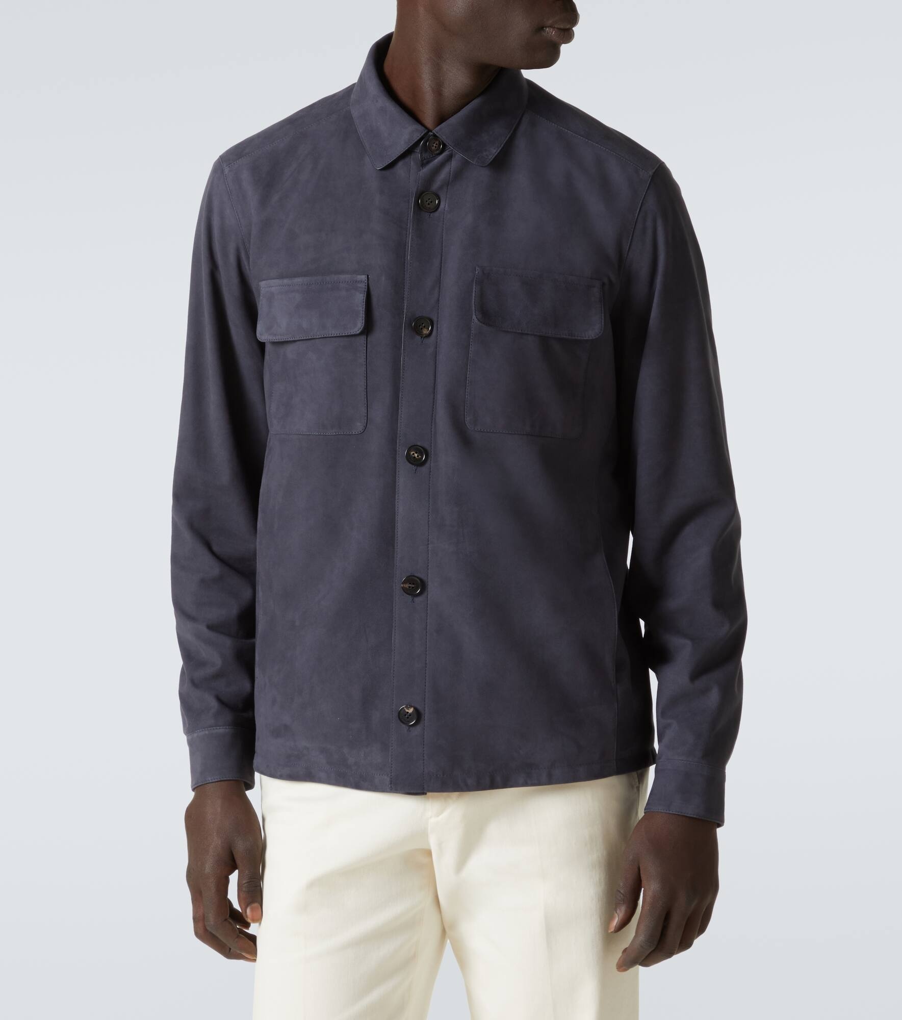 Lowe suede overshirt - 3