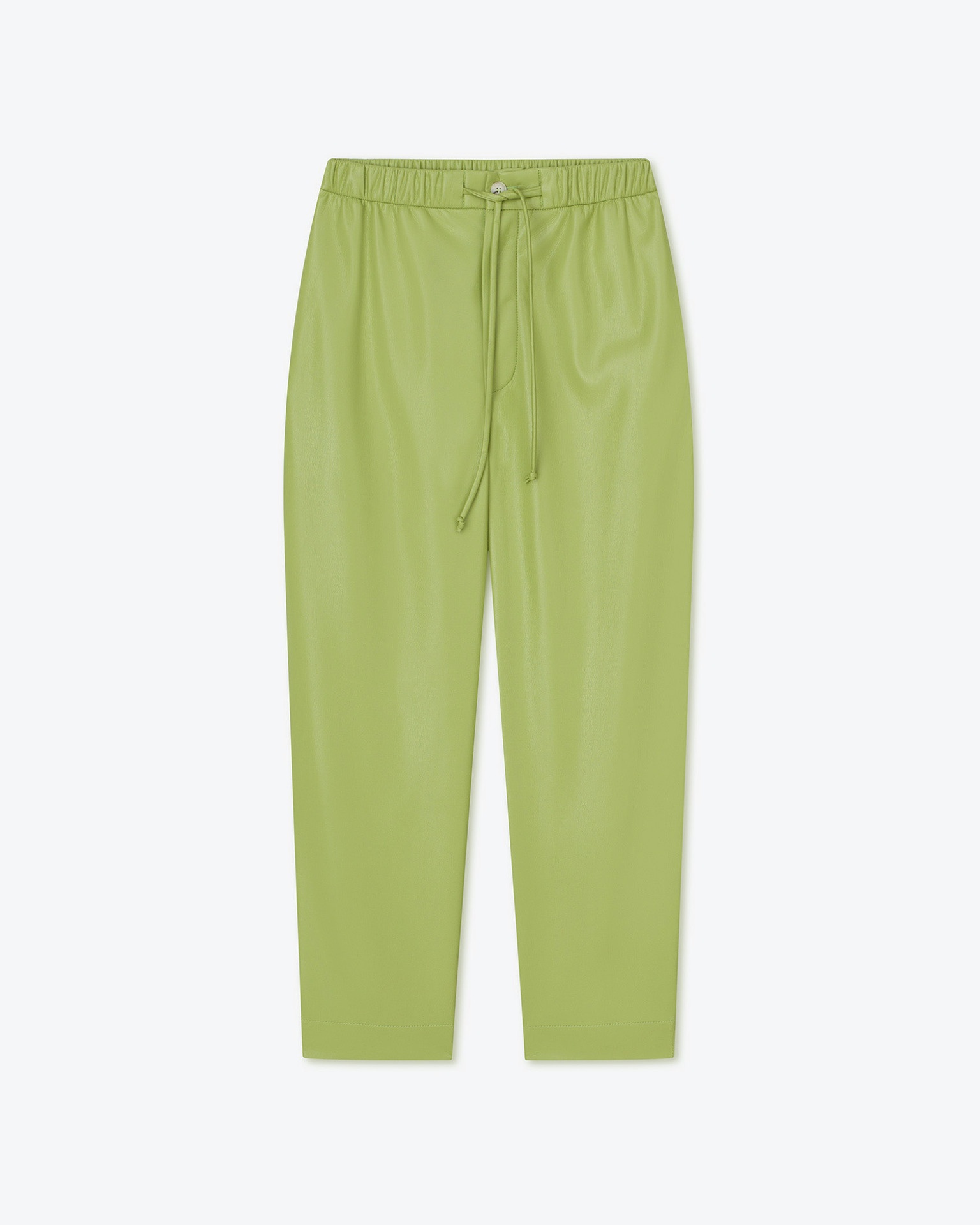 JAIN - OKOBOR™ alt-leather relaxed pants - Green - 1