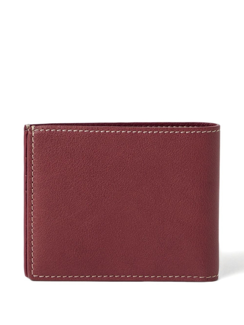 Brunello Cucinelli calfskin debossed-logo wallet outlook
