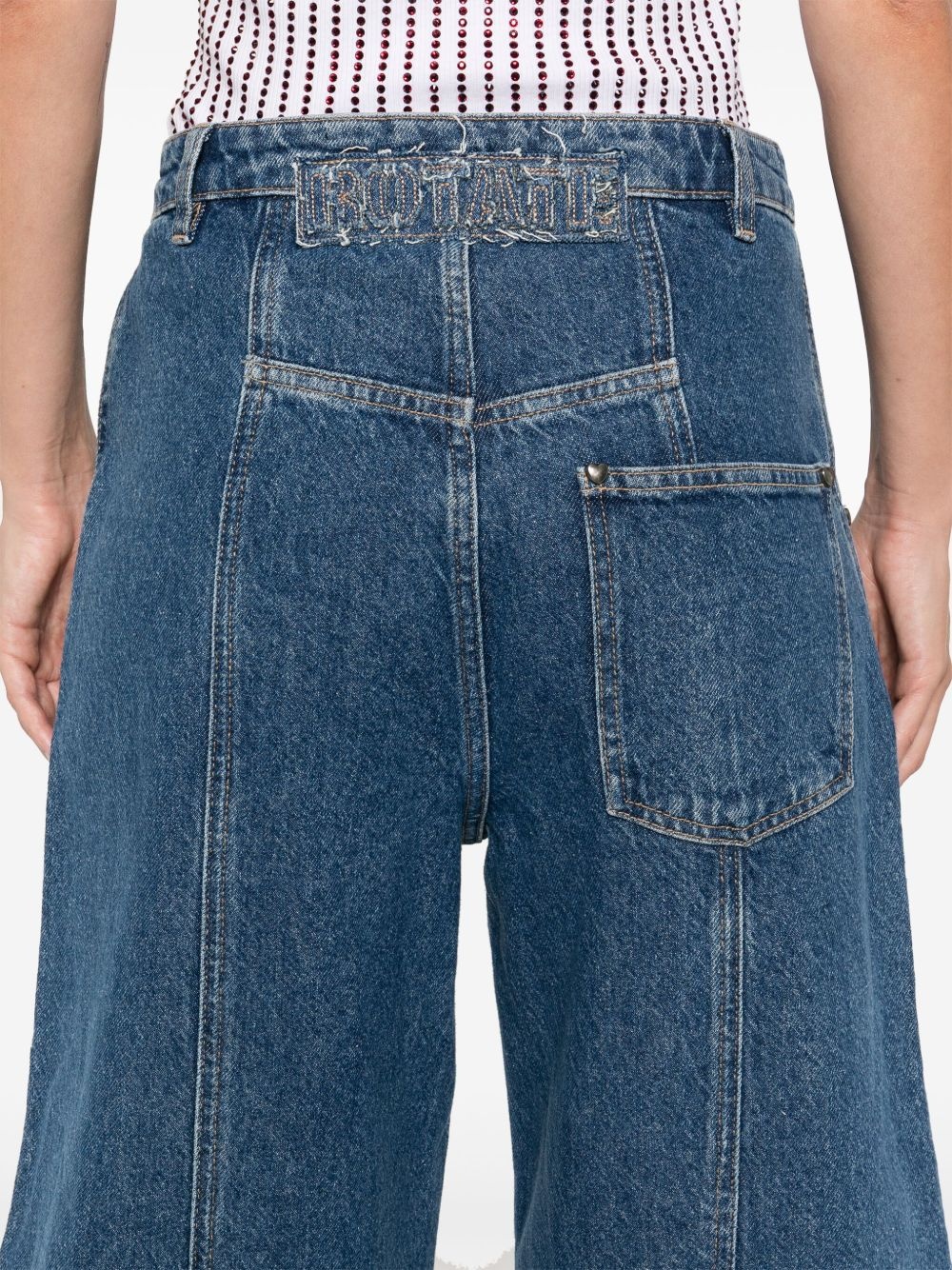 logo-appliqué jeans - 5