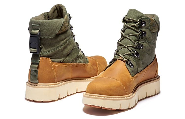 (WMNS) Timberland Raywood 6 Inch EK+ Waterproof Boots 'Wheat Nubuck with Green' A42HP231 - 3