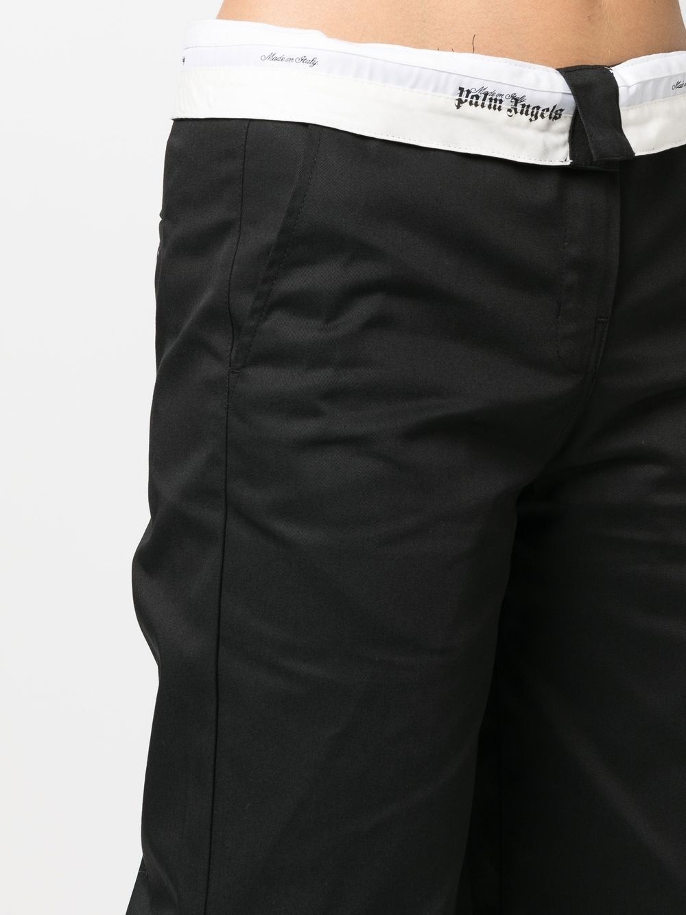 reversed waistband trousers - 5