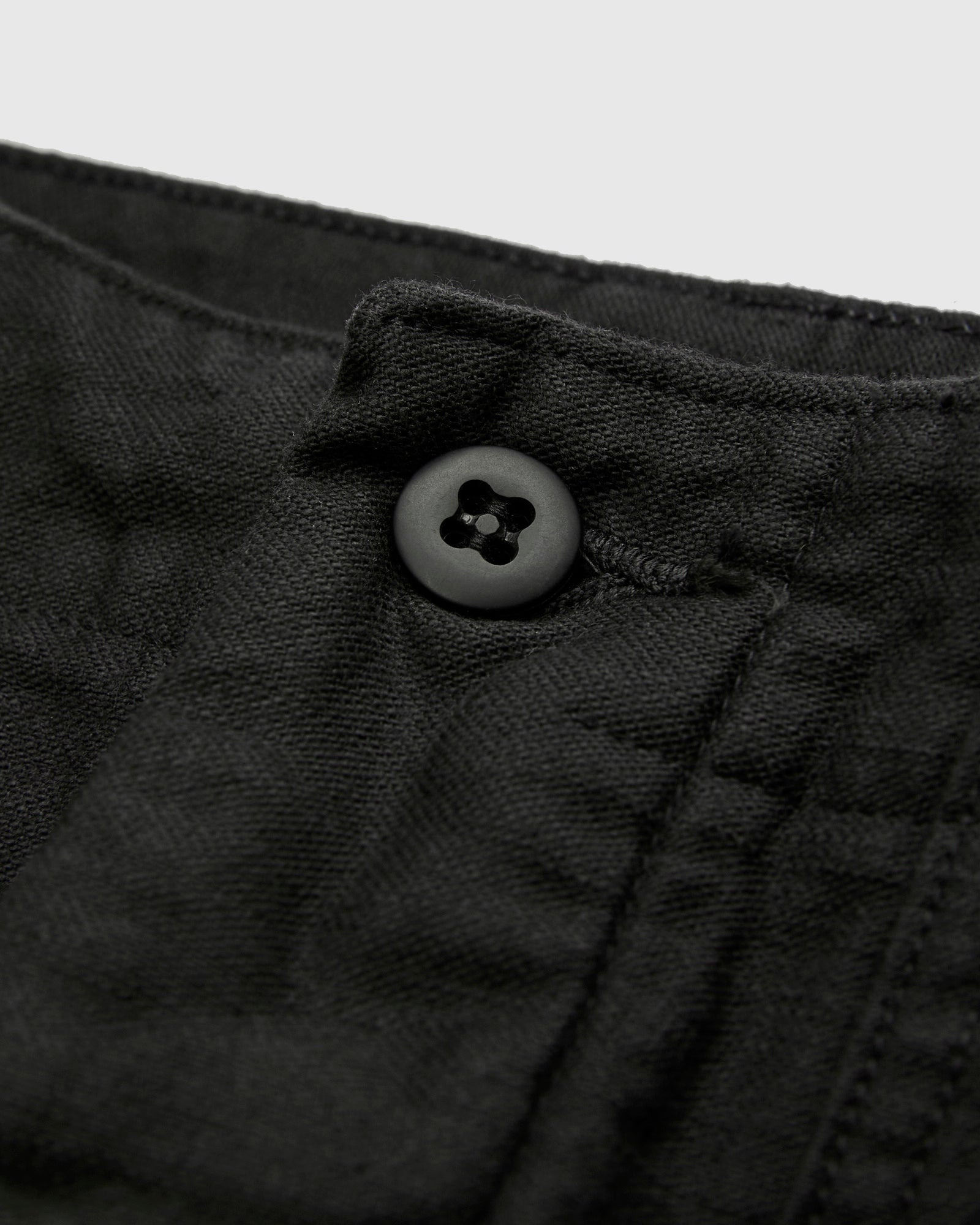 Straight Fit Fatigue Pants in Black - 6