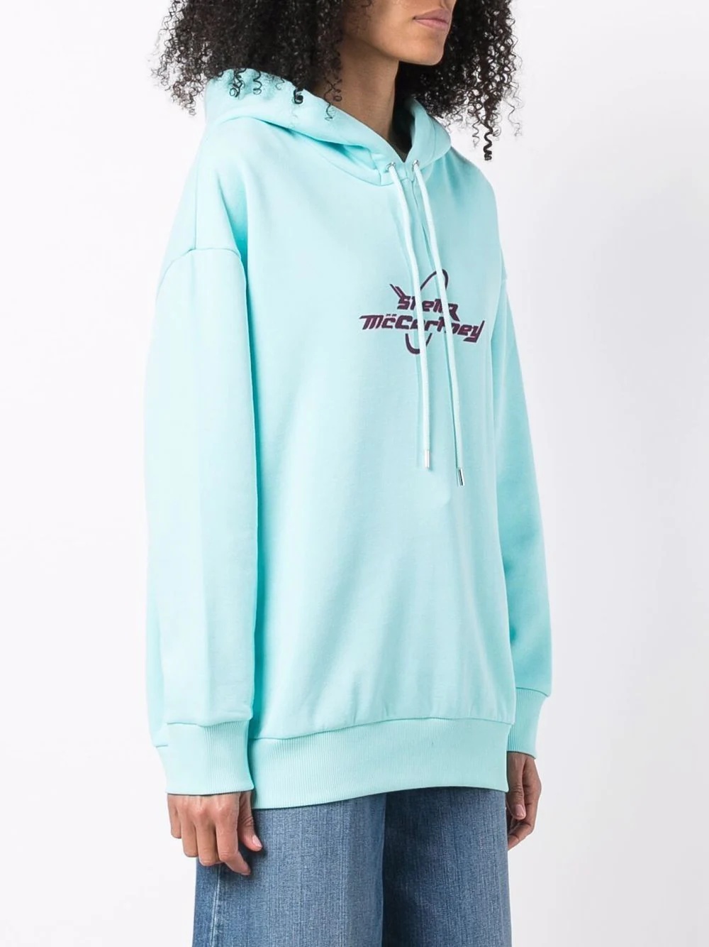 logo-print long-sleeve hoodie - 3