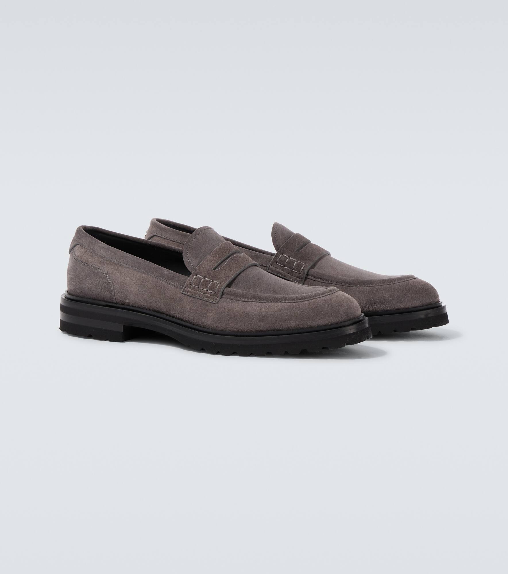 Altavilla suede penny loafers - 5