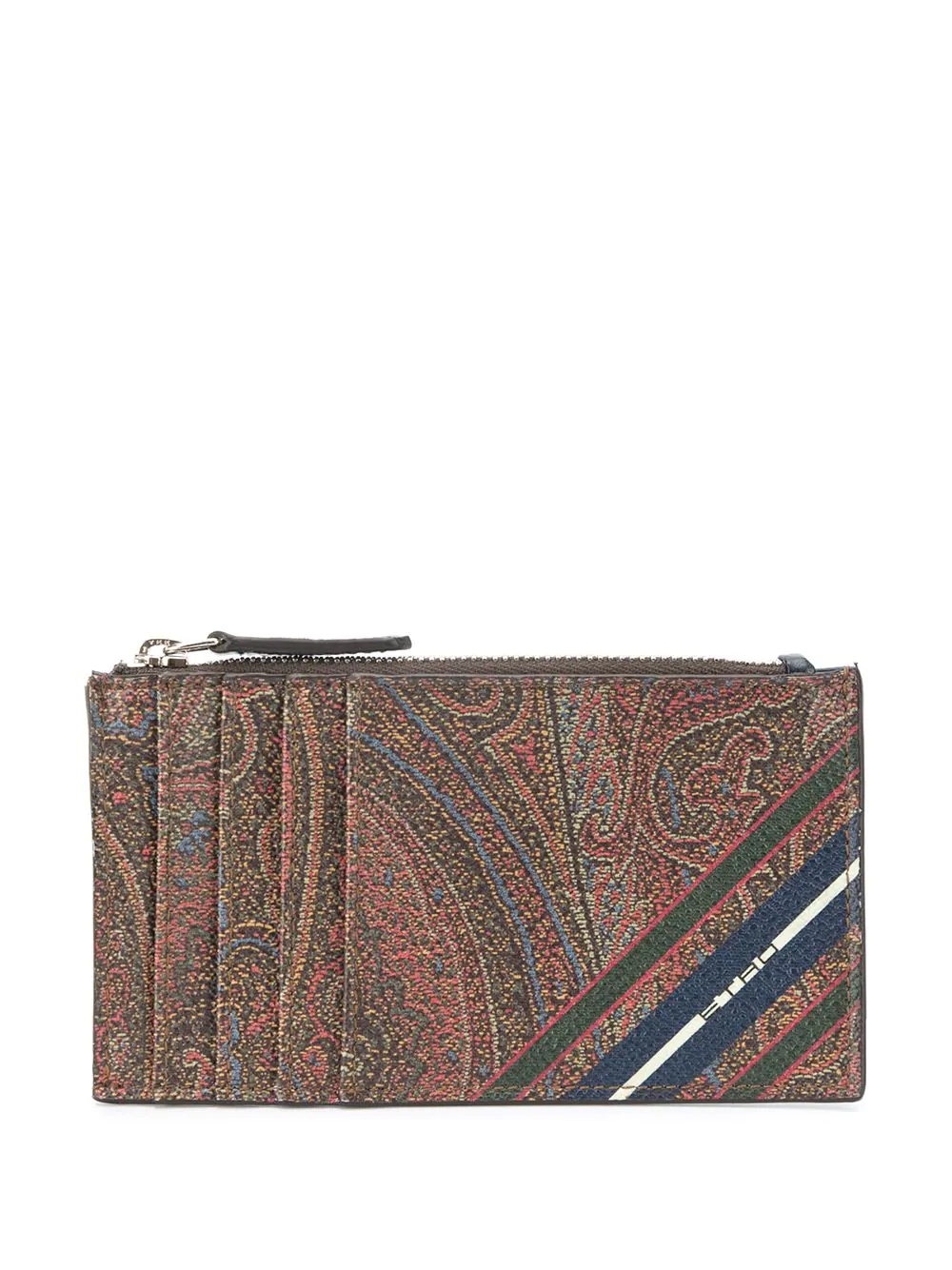 paisley-print zipped wallet  - 1