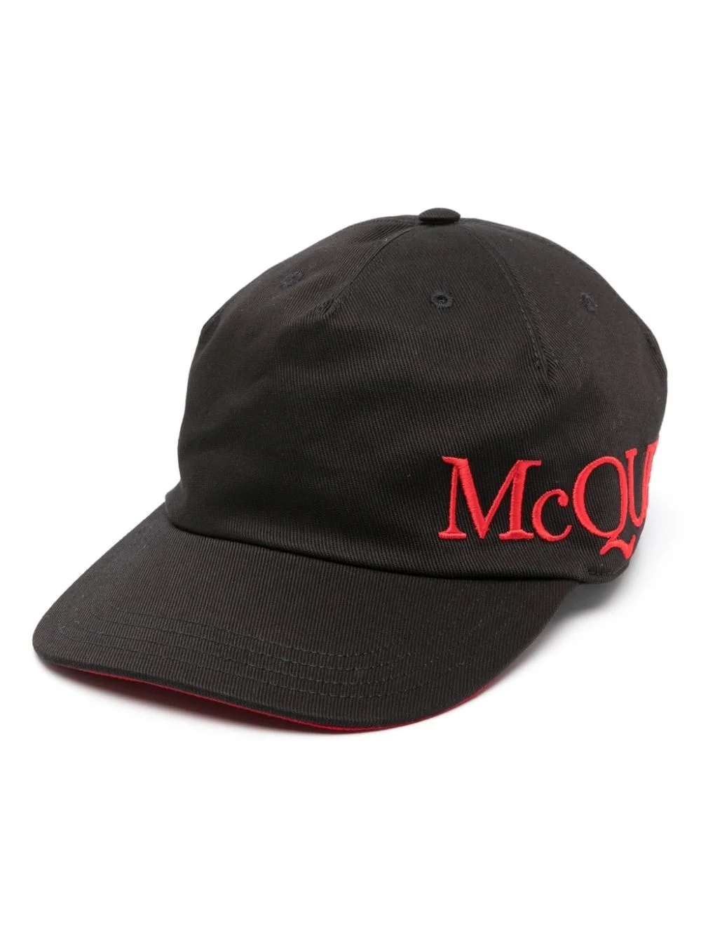 logo-embroidered cotton cap - 1