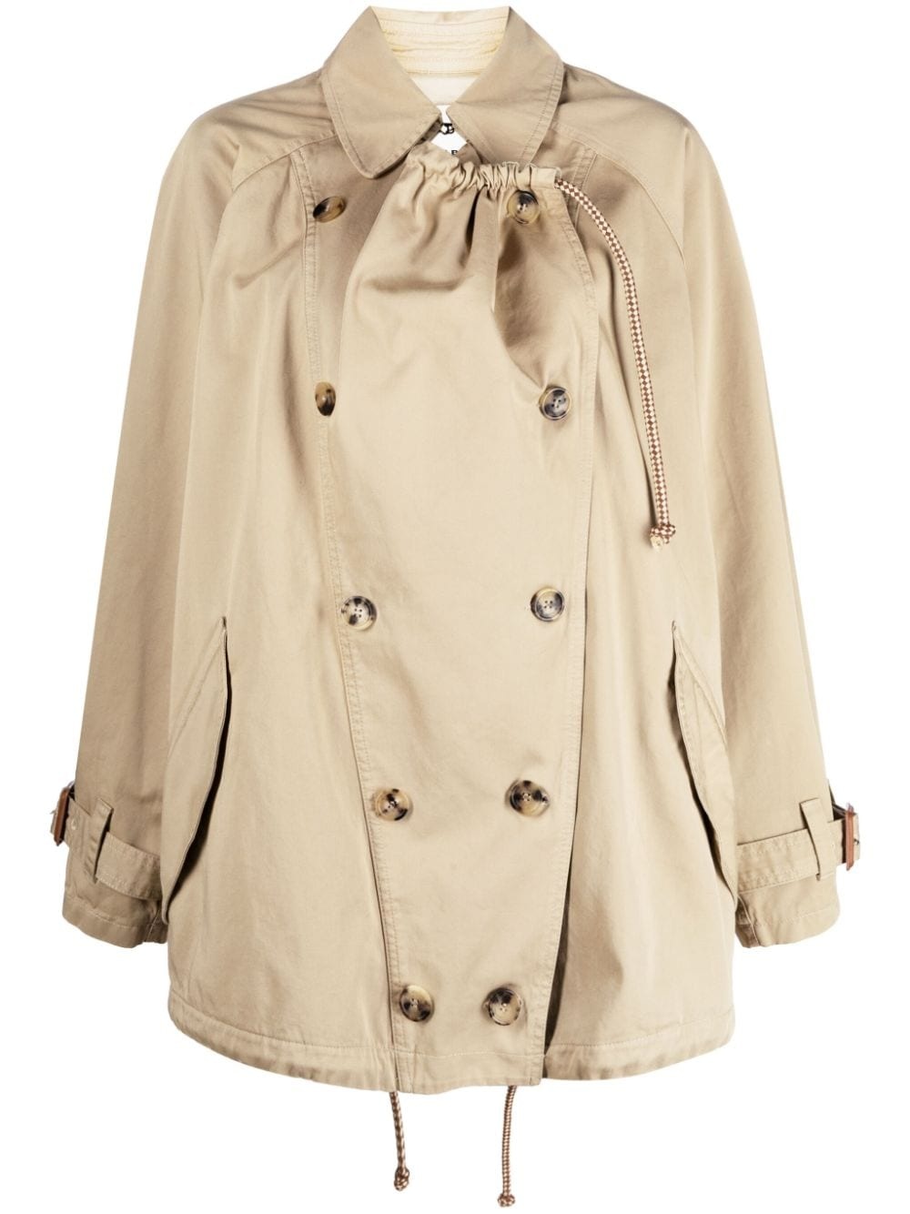 Dusika double-breasted trench coat - 1