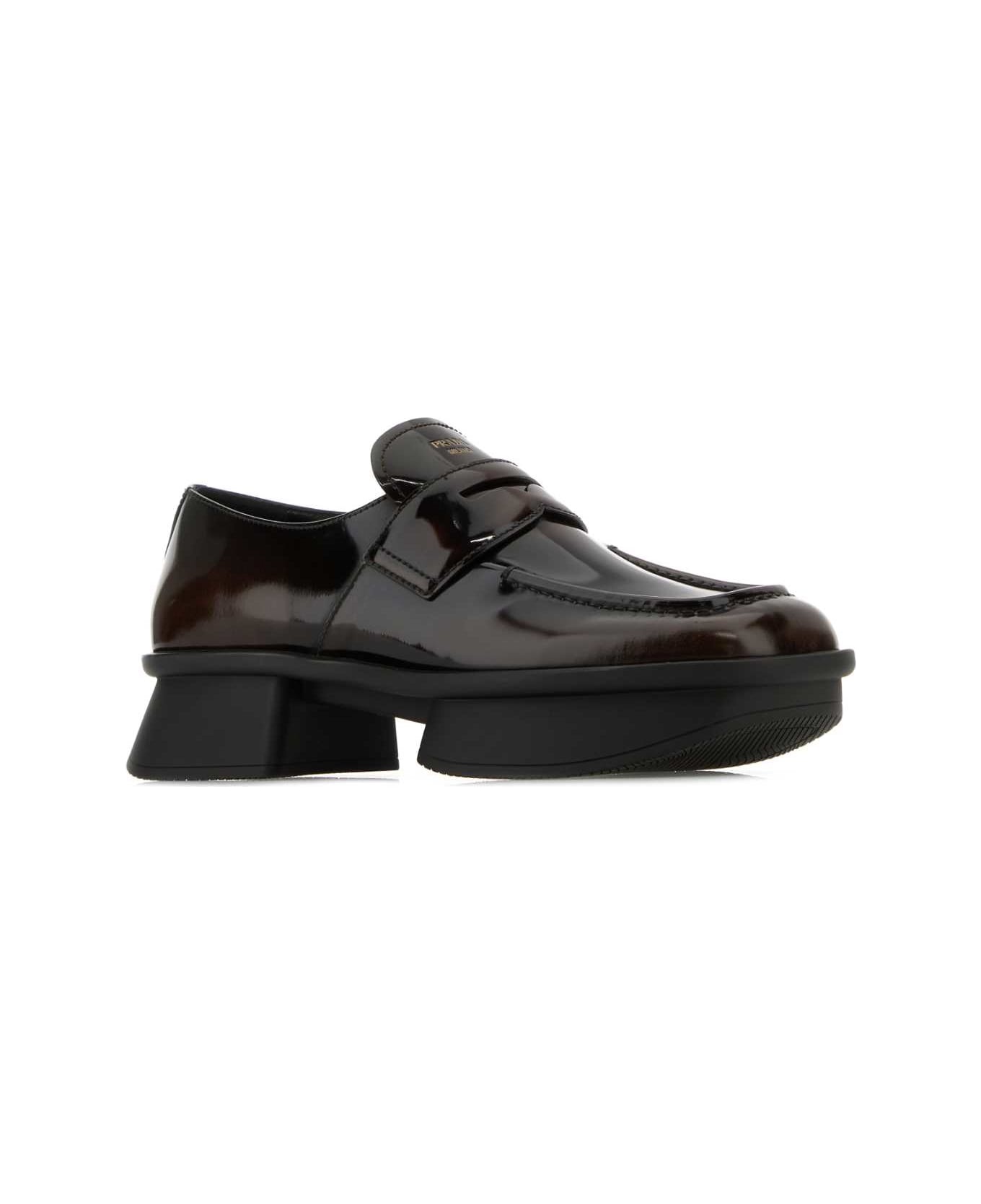 Brown Leather Equal Loafers - 2