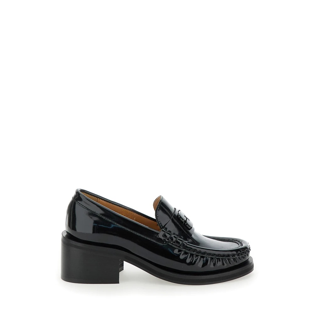 GANNI BLACK BUTTERFLY LOAFER FLAT SHOES | miinto | REVERSIBLE