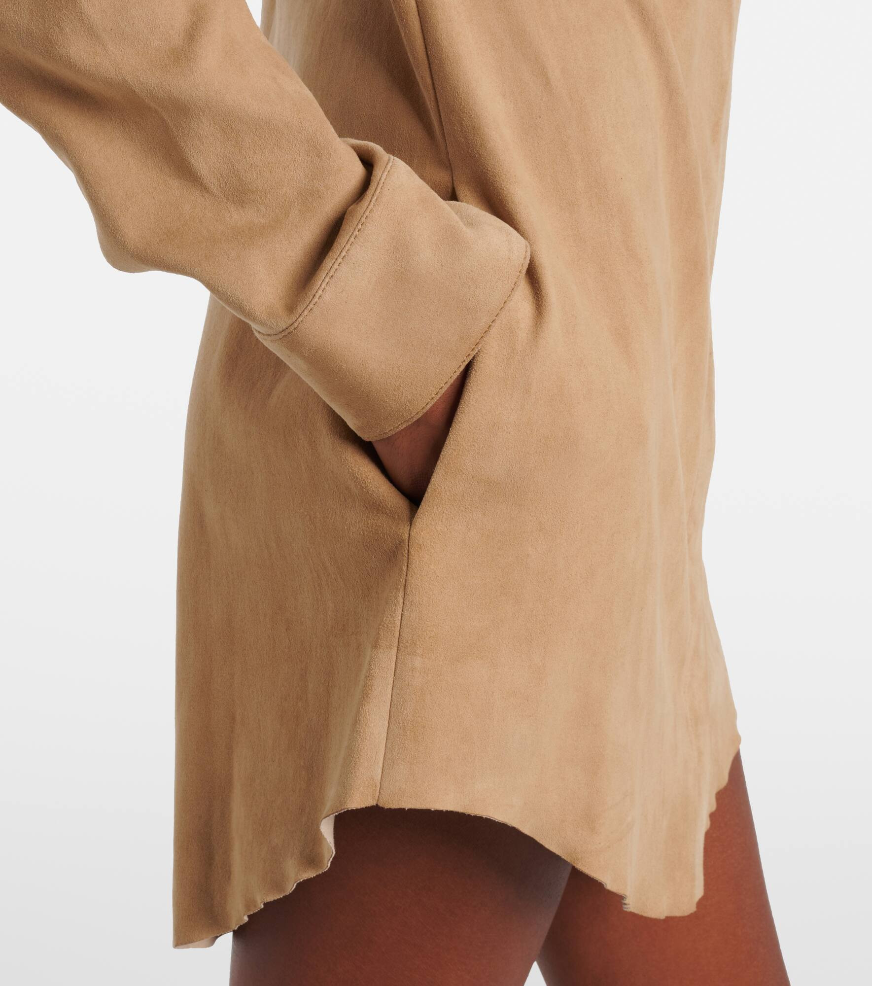 Geraldine suede shirt dress - 5