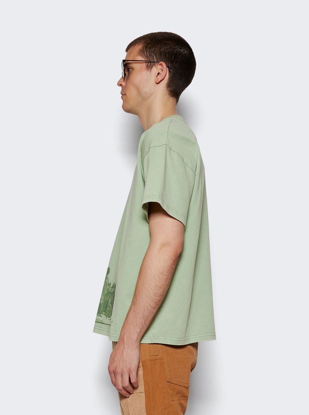 Arc Window Jersey Tee Olive - 4
