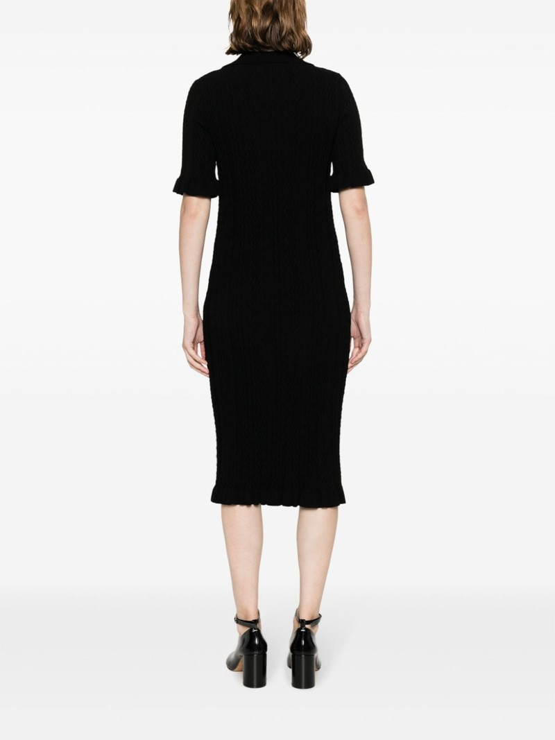 V-neck knitted midi dress 4