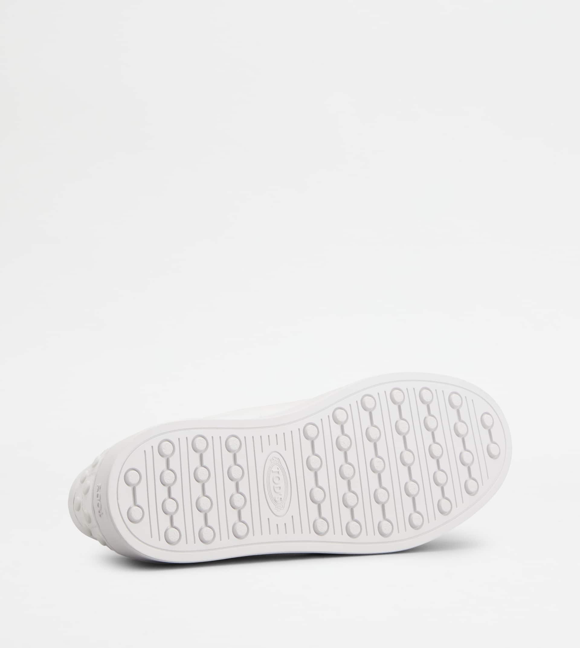 SNEAKERS IN LEATHER - WHITE - 4