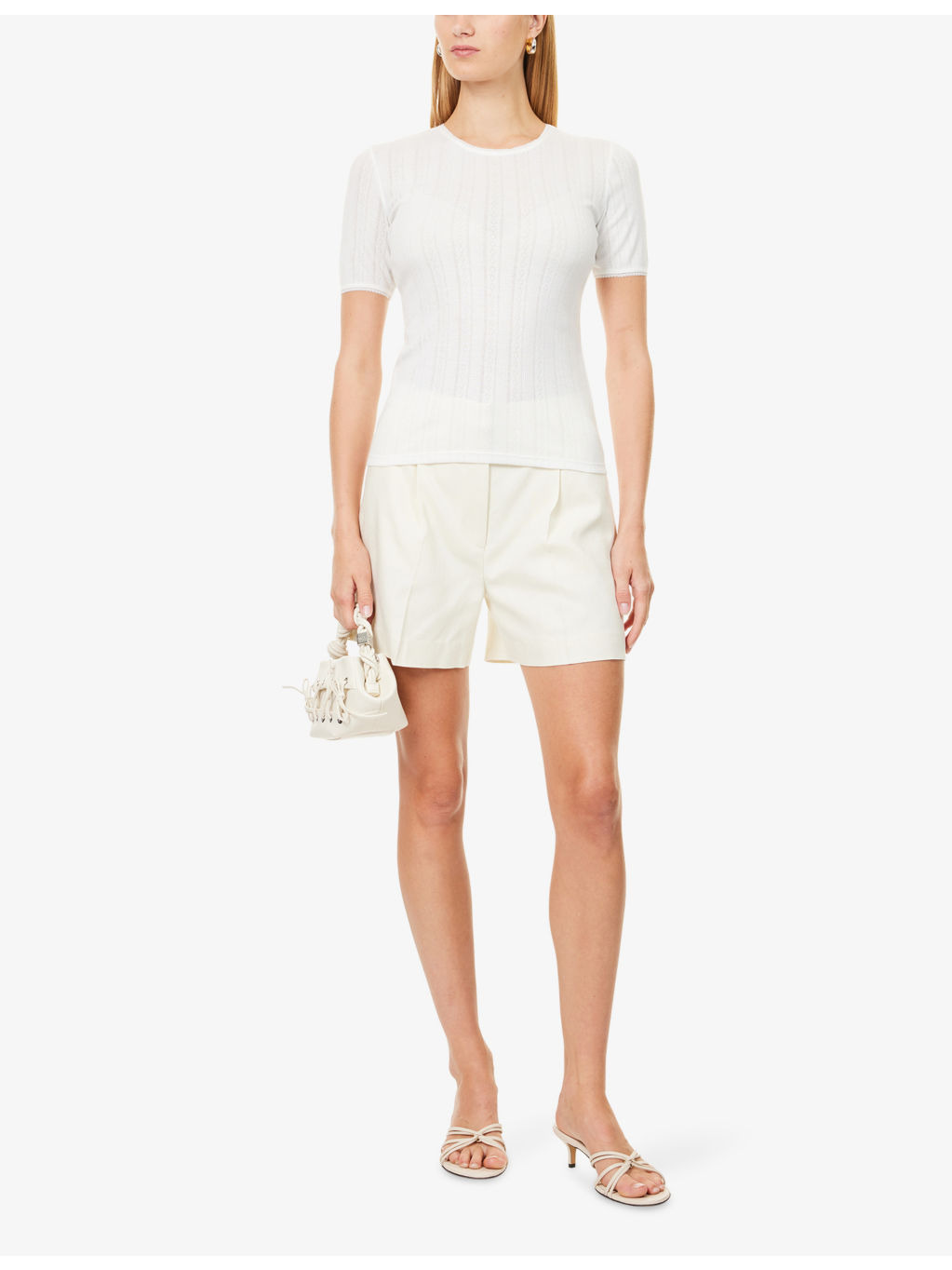 Pia Round-Neck Knitted T-Shirt - 2