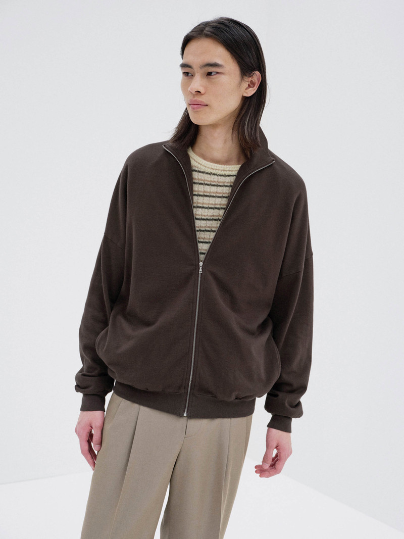 AURALEE SUPER HIGH GAUGE SWEAT ZIP BLOUSON outlook