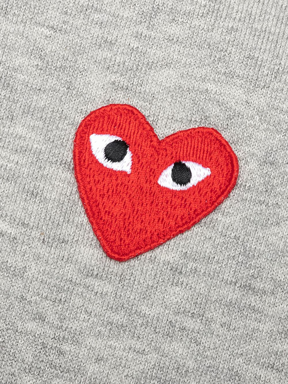 heart-appliqué cotton hoodie - 3