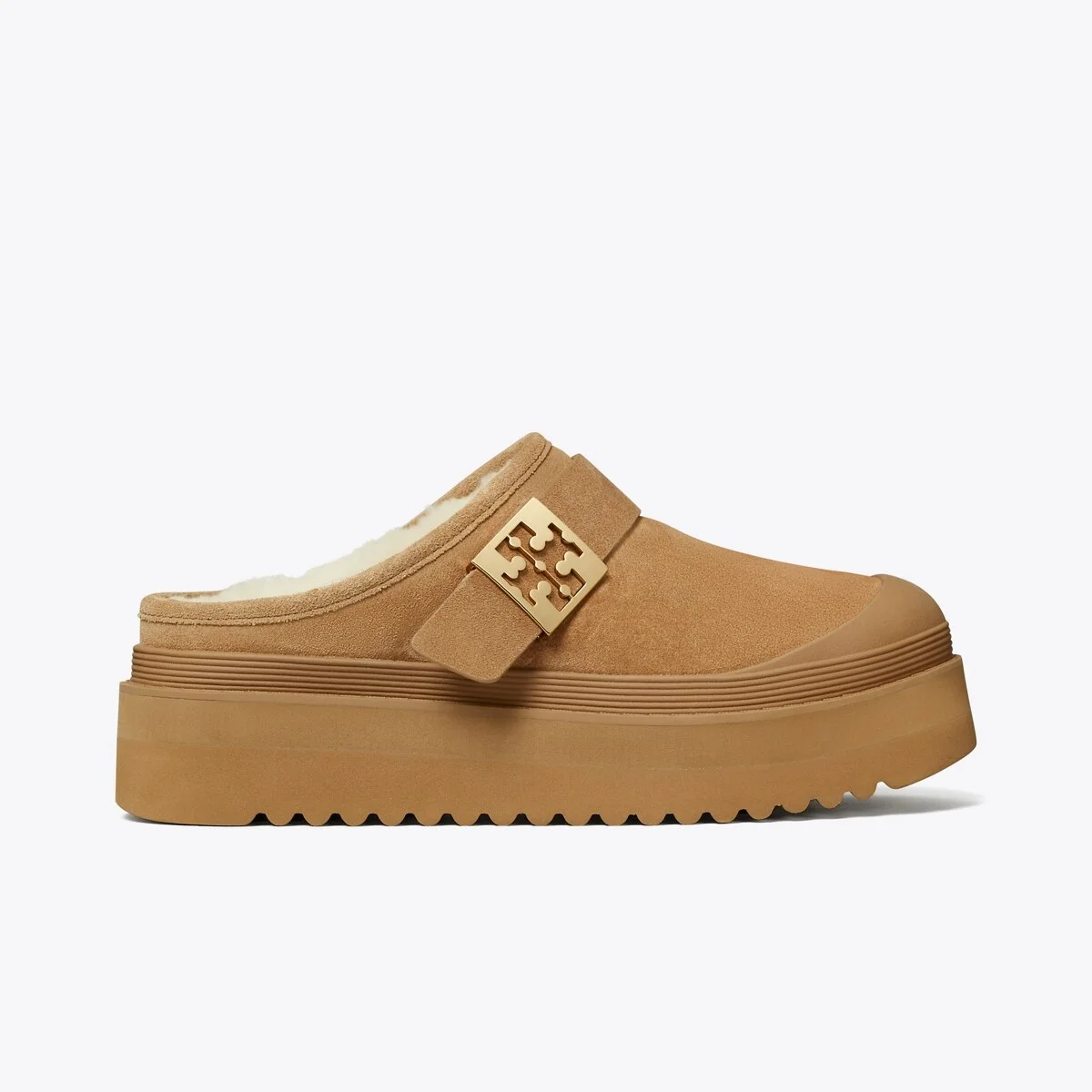 Mellow Shearling Platform Mule - 1