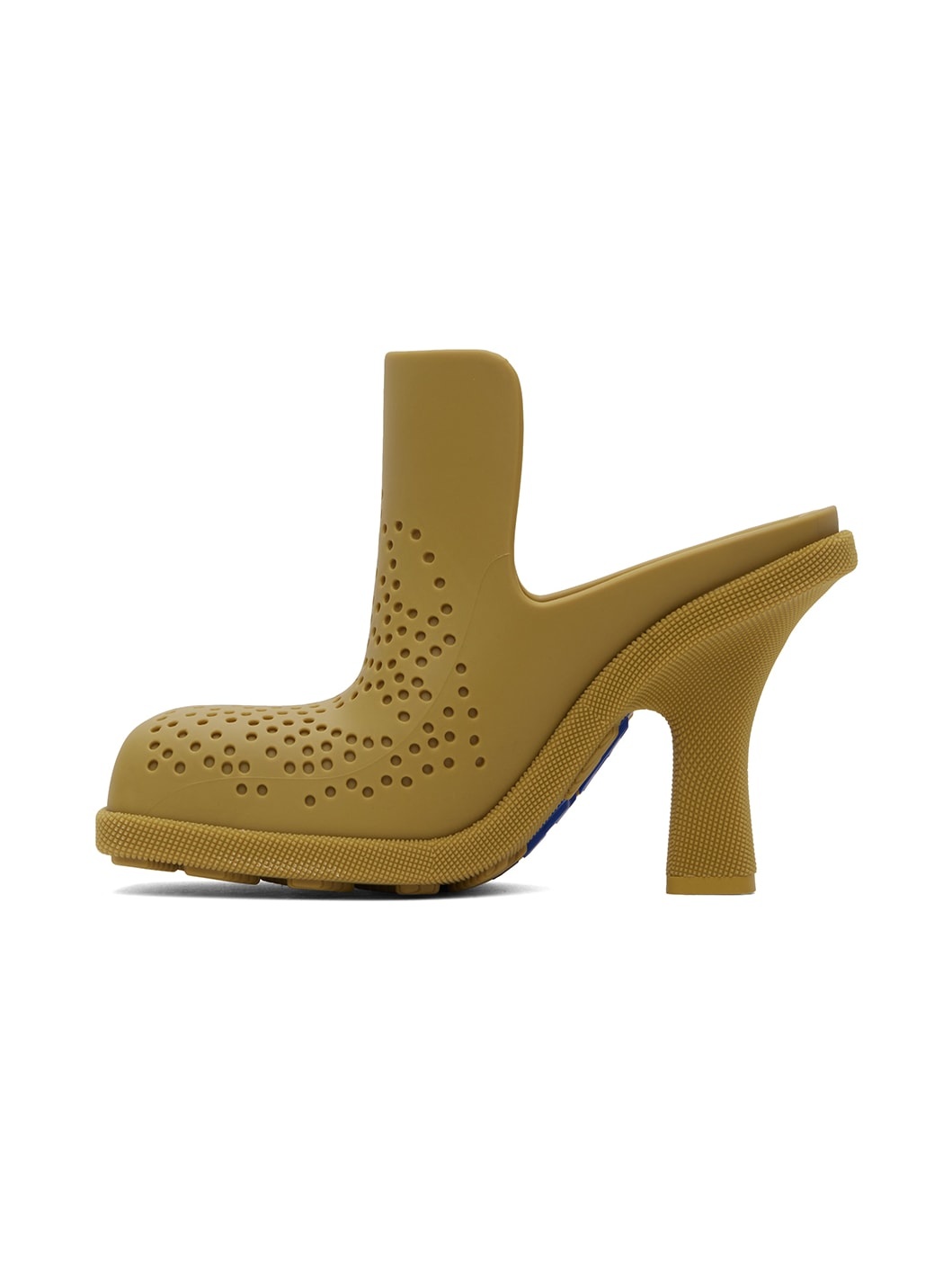 Yellow Rubber Highland Mules - 3