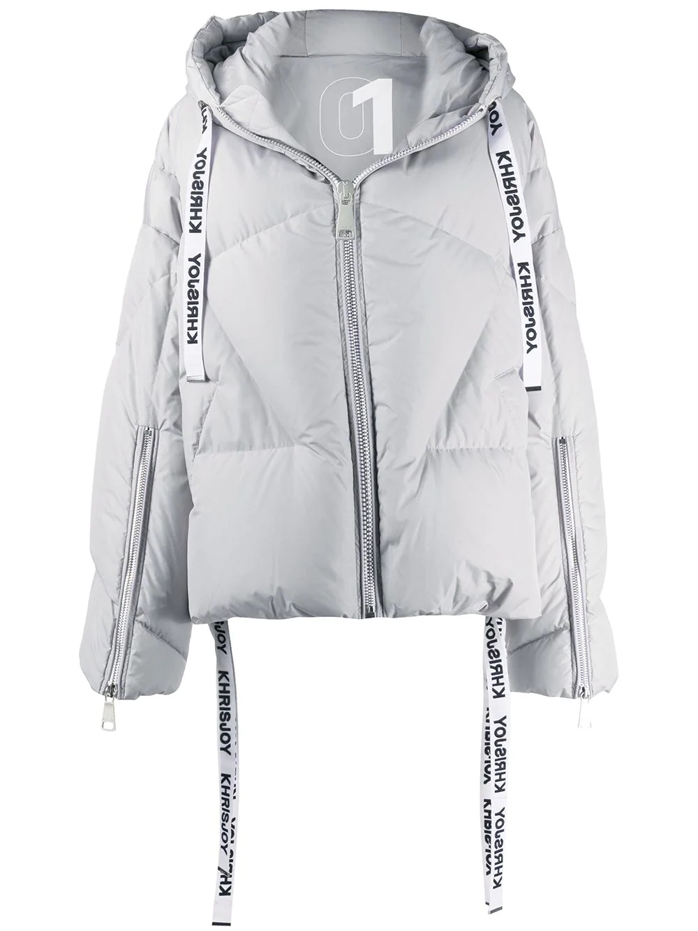 oversized hooded puffer jacket - 1