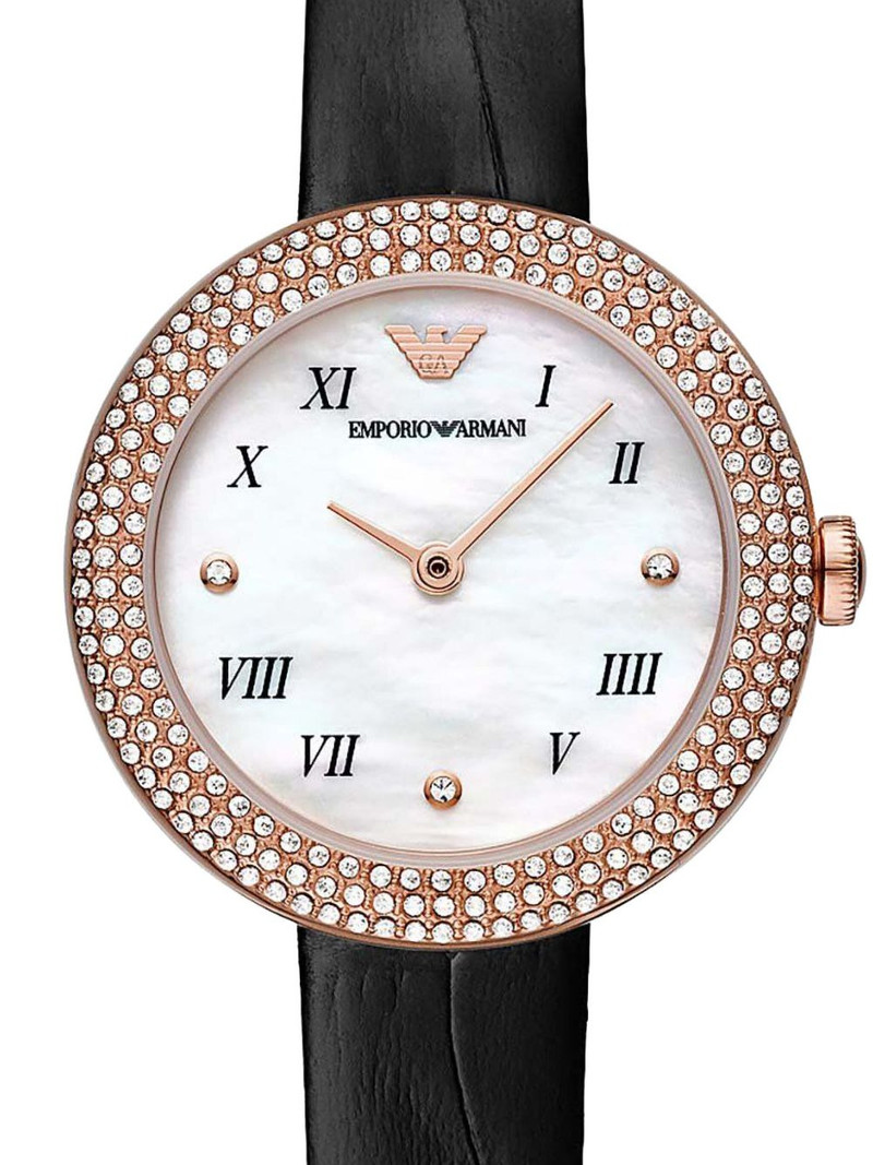 EMPORIO ARMANI crystal-embellished 30mm outlook