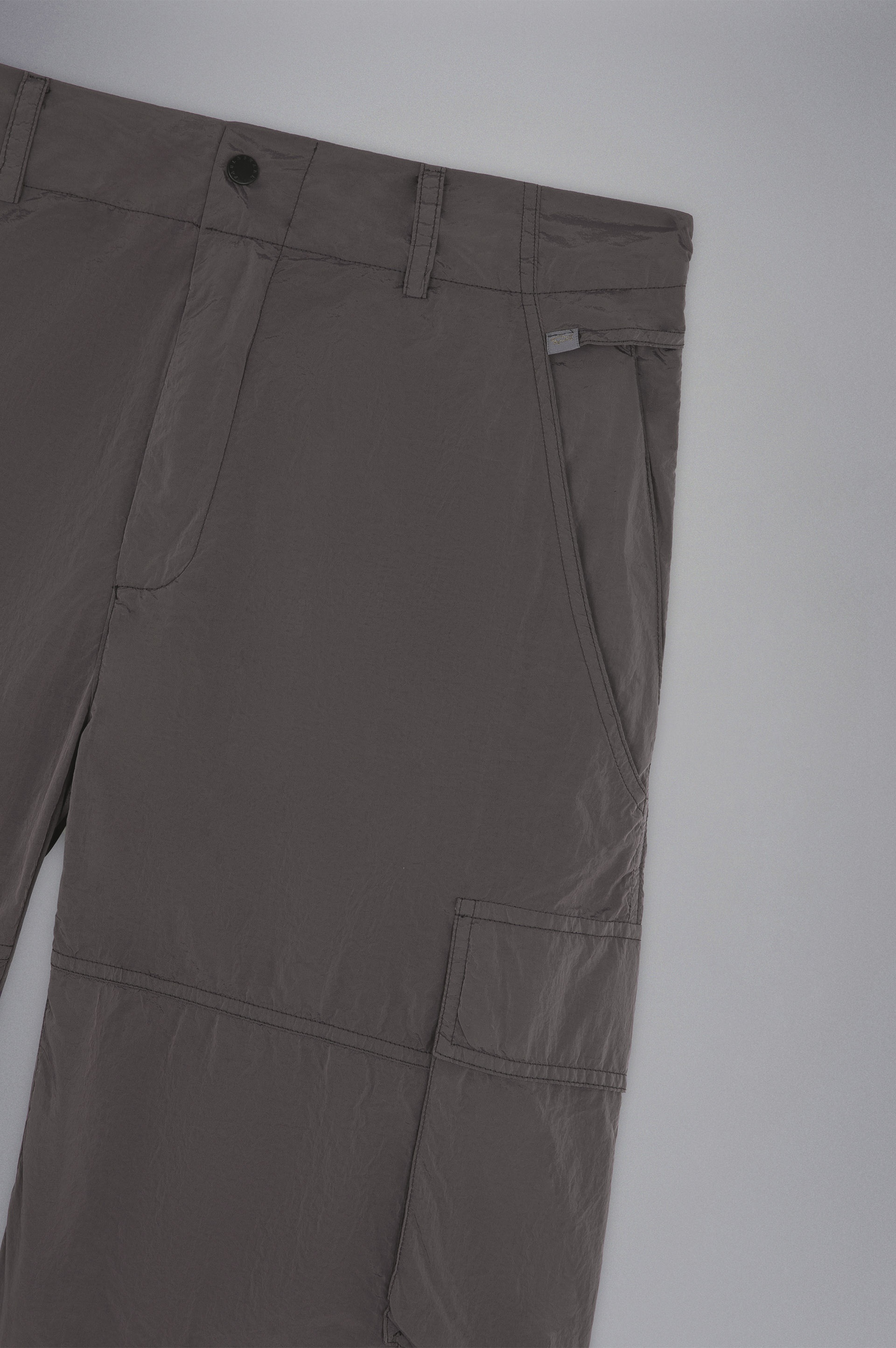 GARMENT DYED NYLON BERMUDA SHORTS - 5