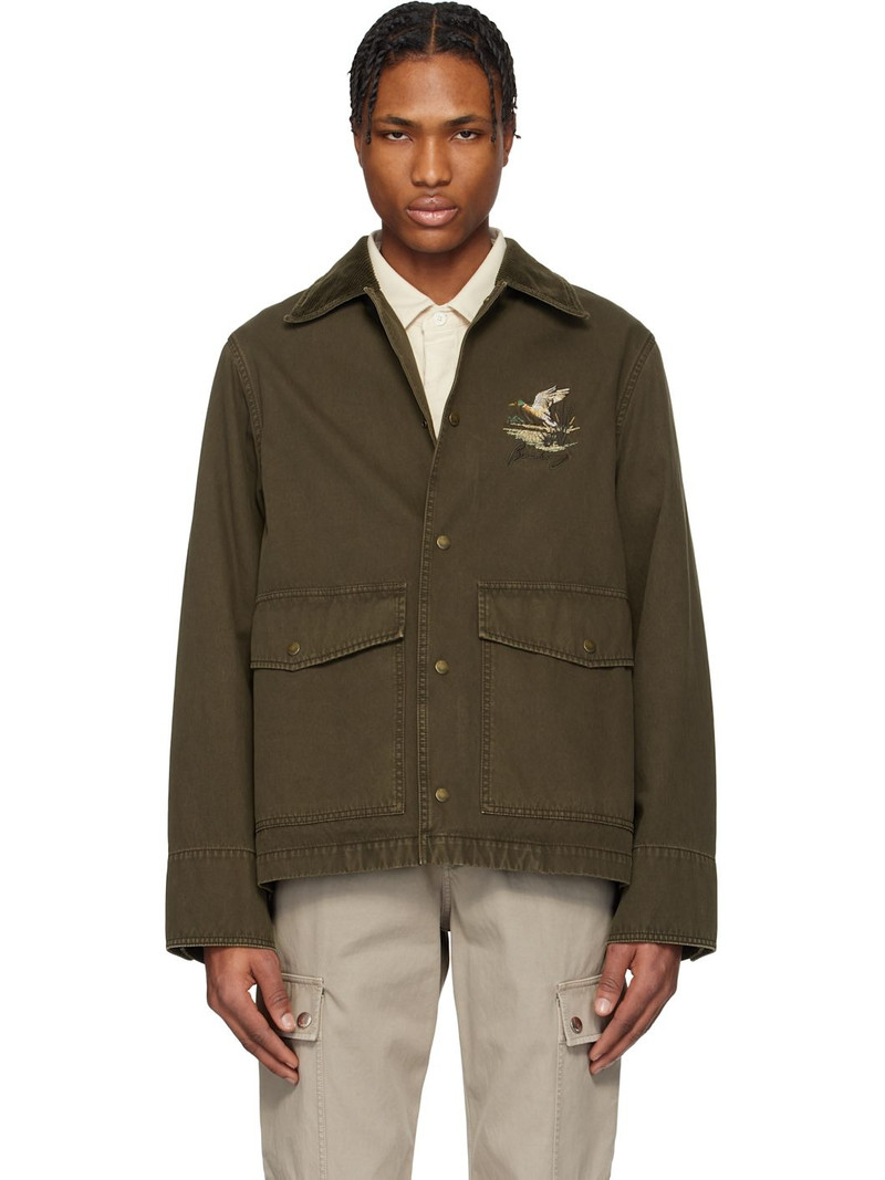 Brown Cotton Field Jacket - 1