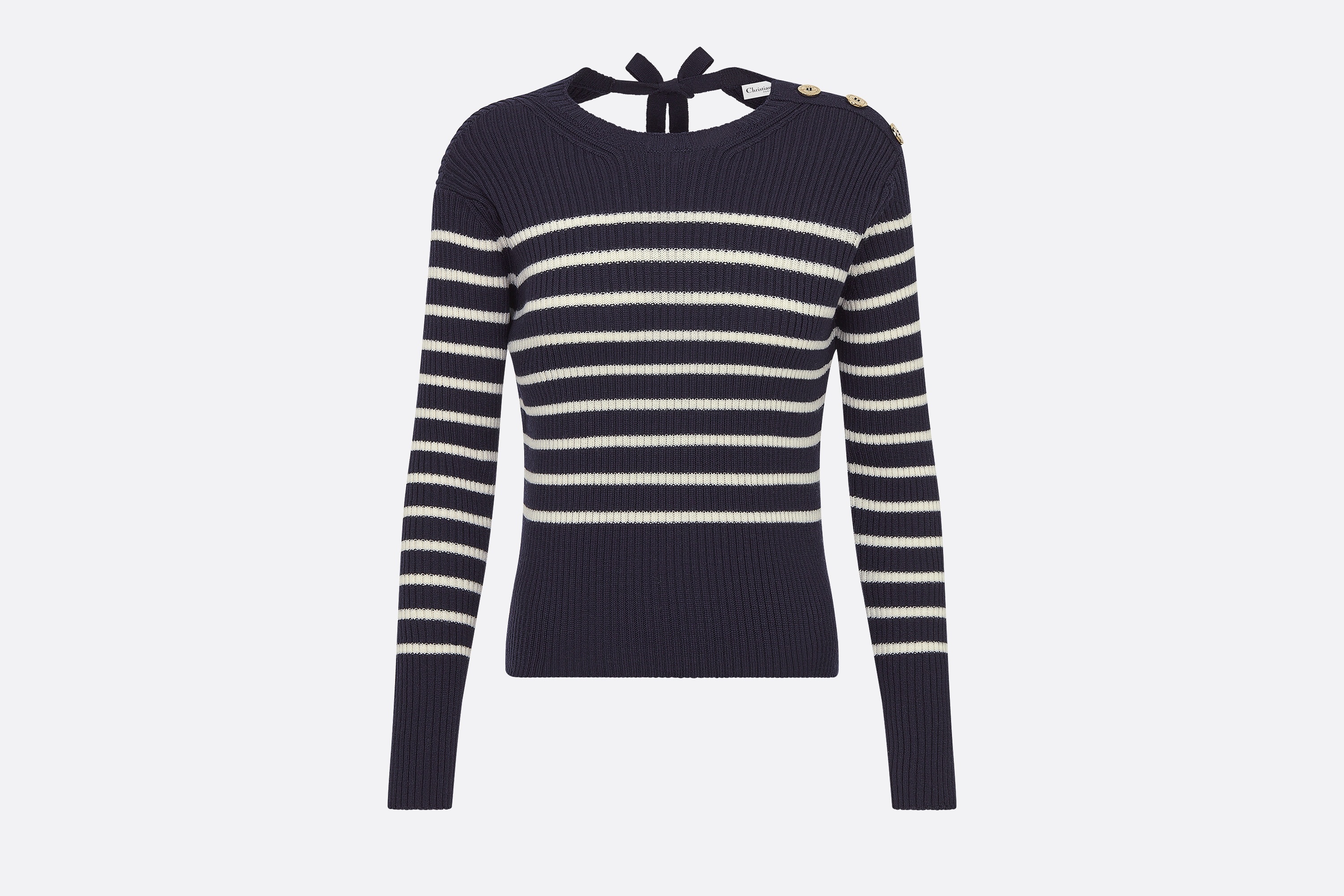Dior Marinière Open-Back Sweater - 1