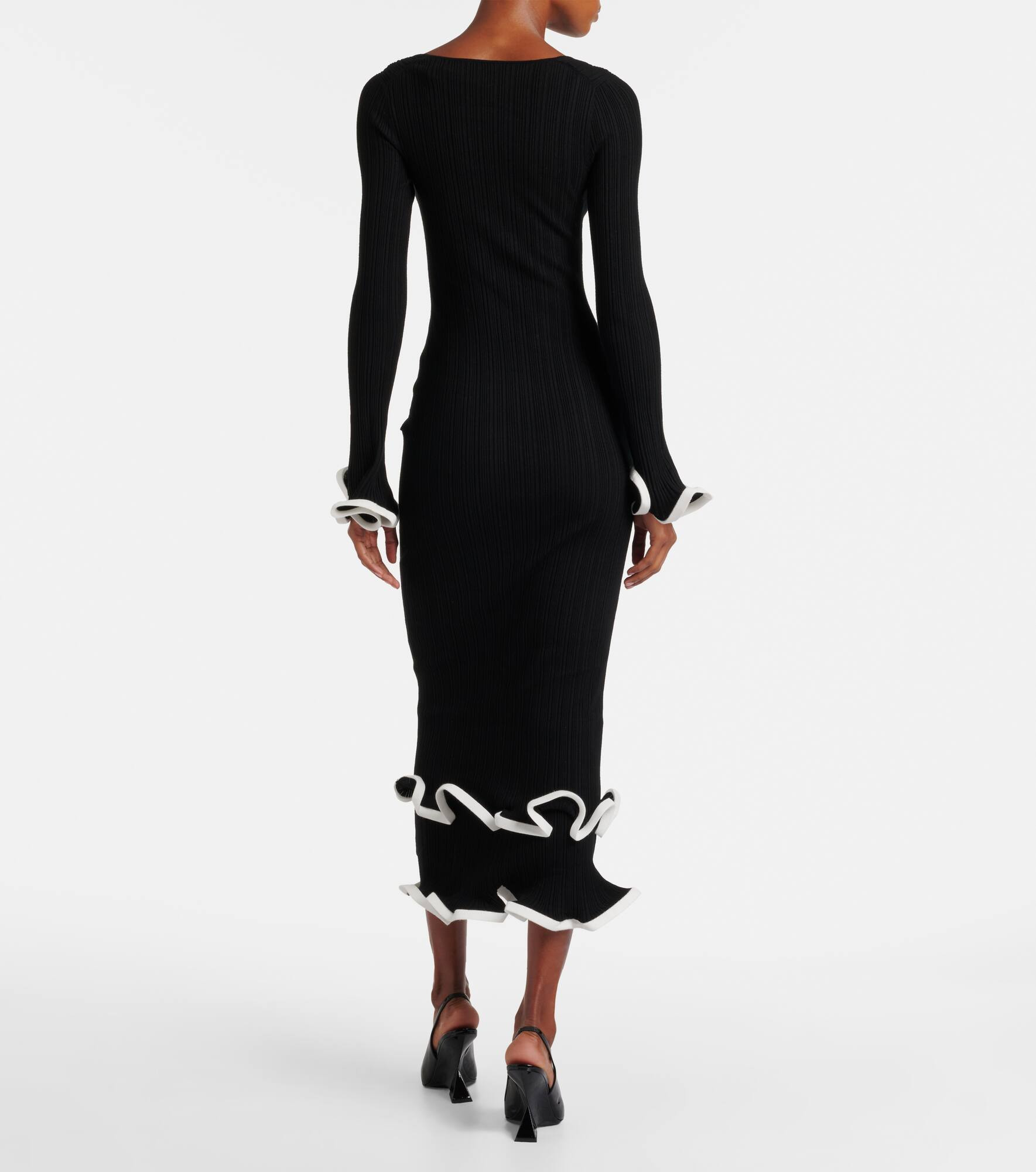 Solani ribbed-knit midi dress - 3
