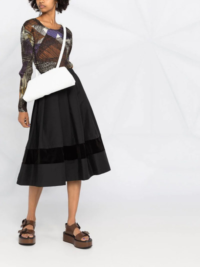 Comme des Garçons Comme des Garçons pleated A-line midi skirt outlook