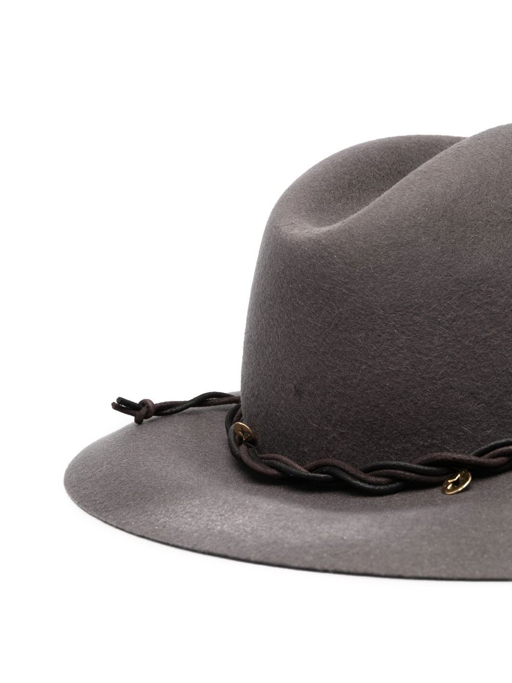 wide-brim virgin wool fedora - 2