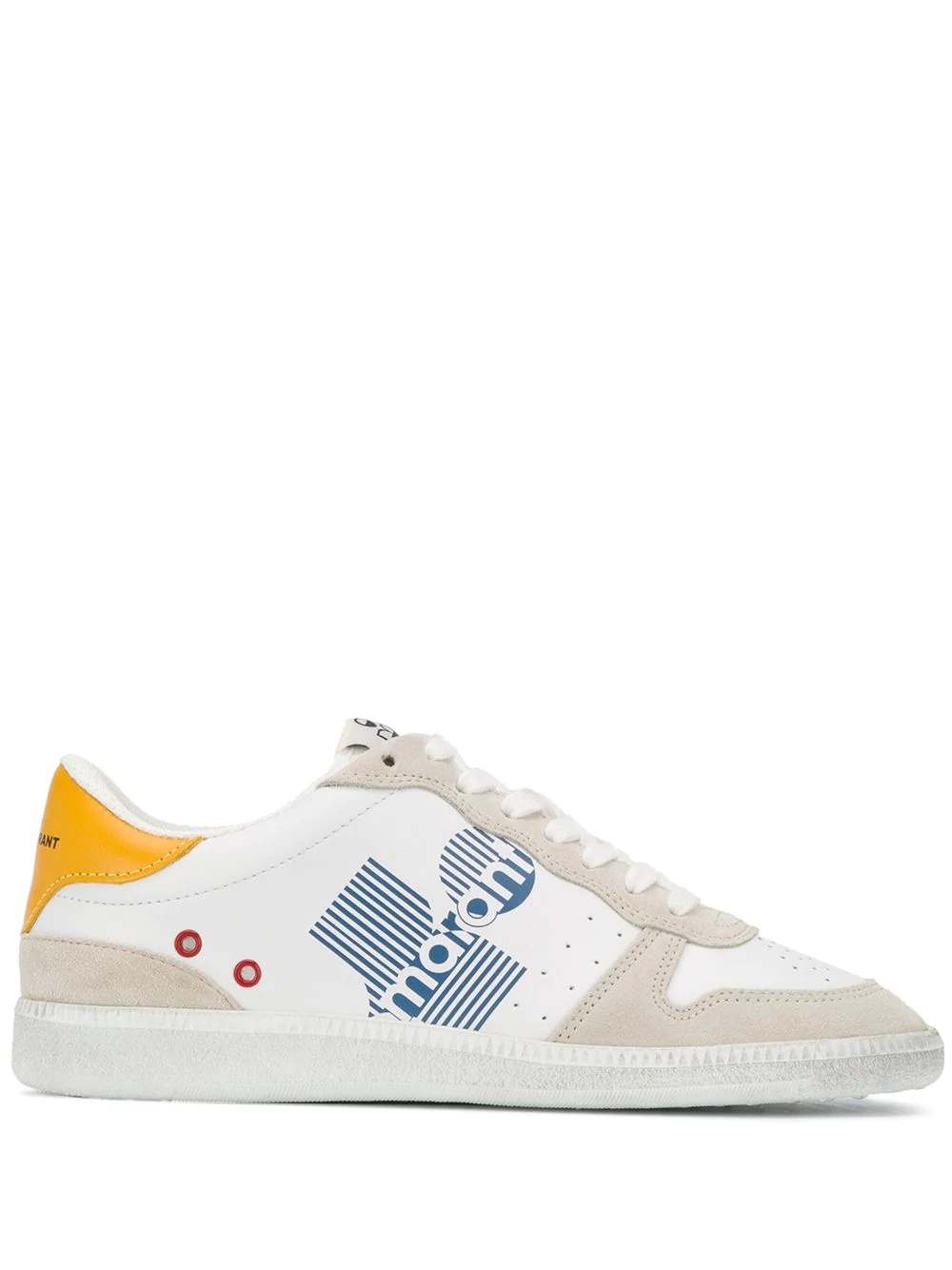 colour-block low-top trainers - 1