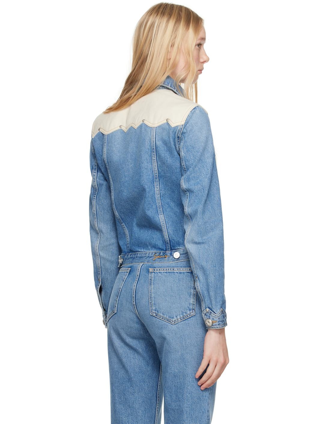 Blue Yoke Denim Jacket - 3