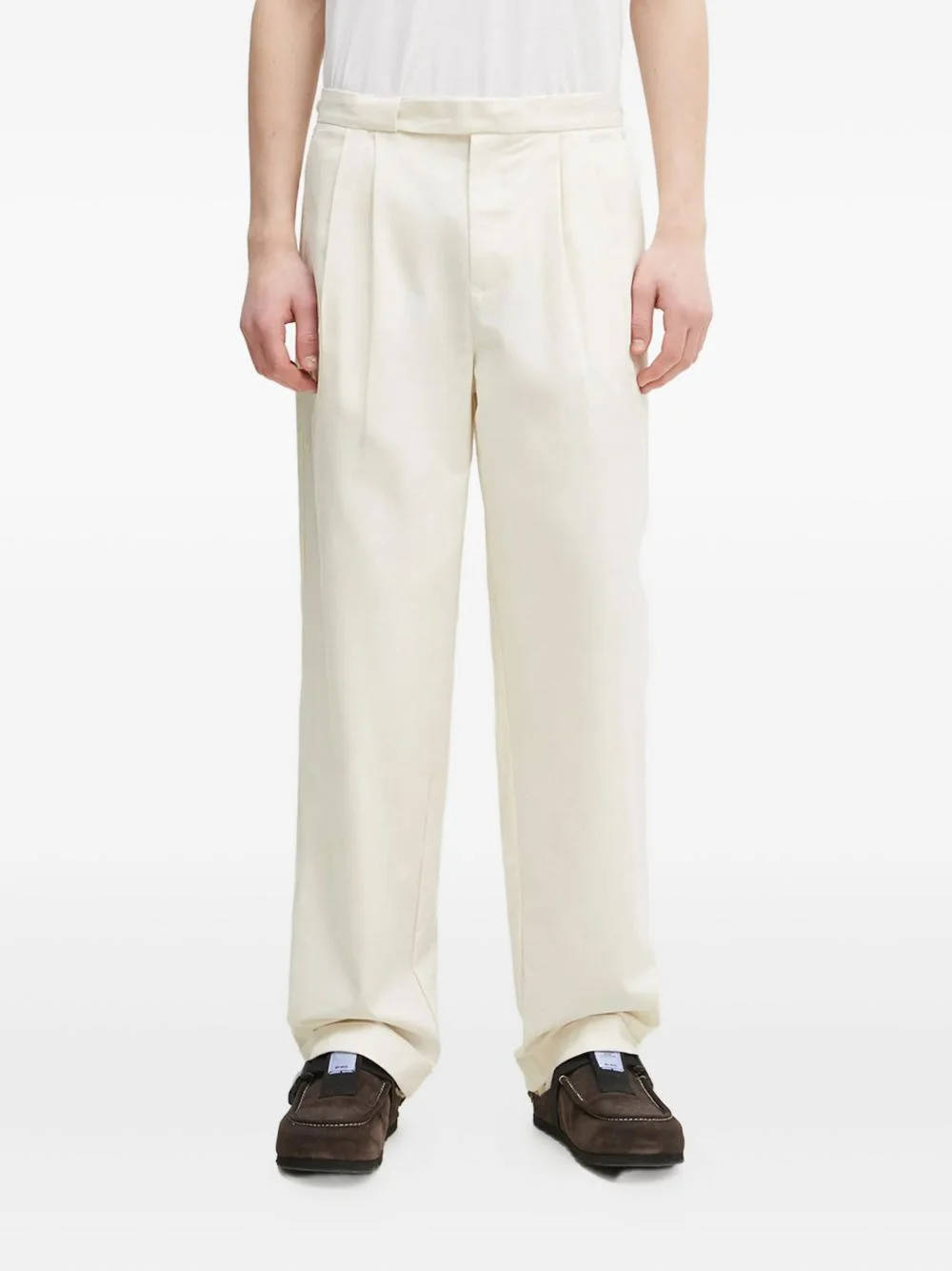 pleated-front trousers - 1