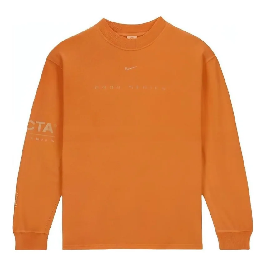 Nike x NOCTA Drake 8K Peaks Long-Sleeve Mock Neck 'Orange' FQ6556-818 - 1