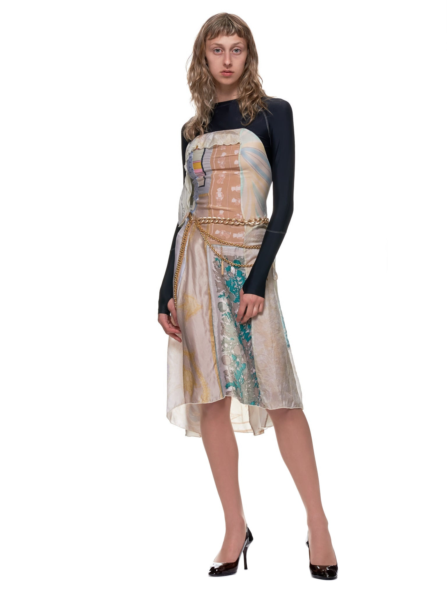 Upcycled Silk Scarves Dress - 6