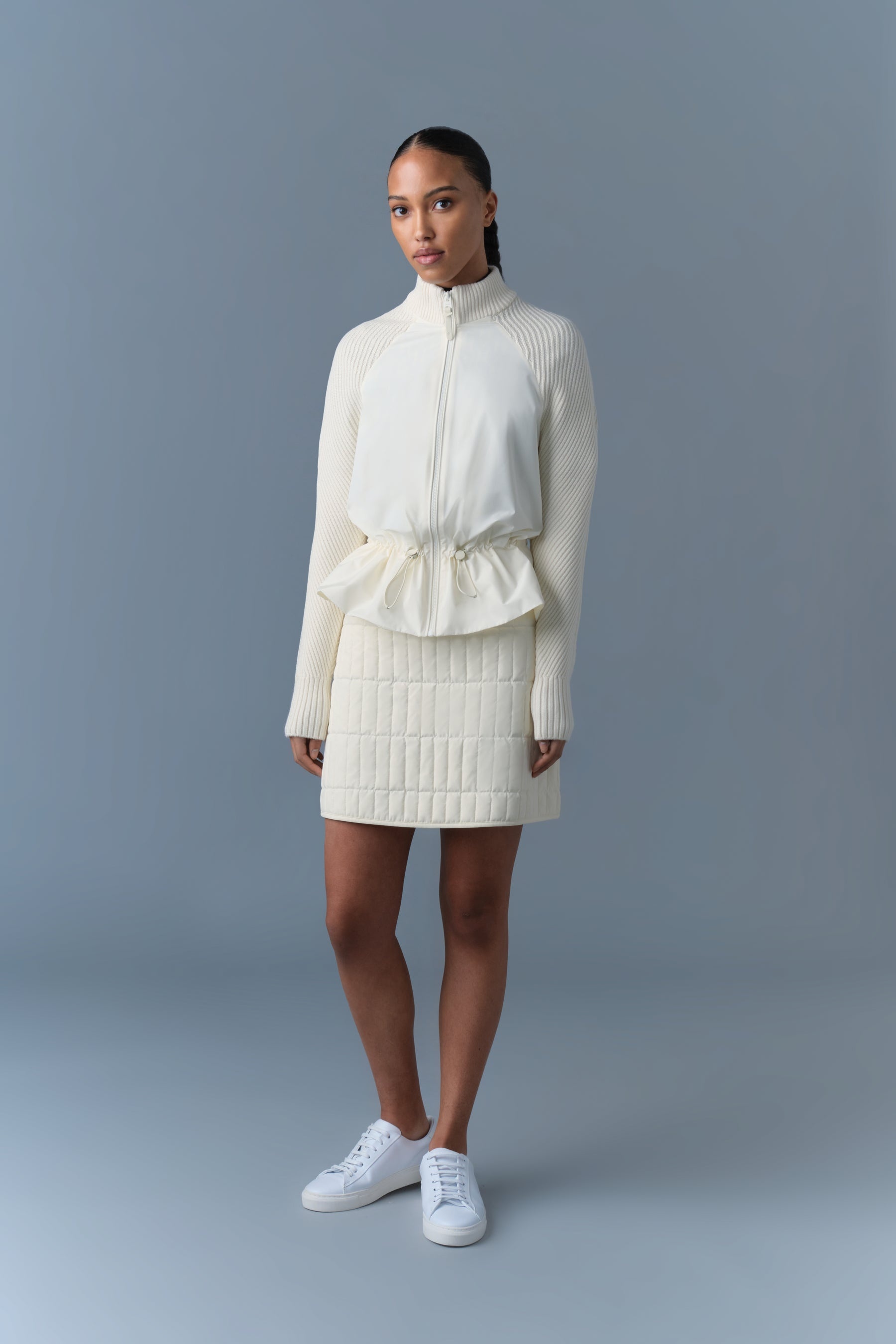 JORANE Mixed Media Zip Jacket - 2