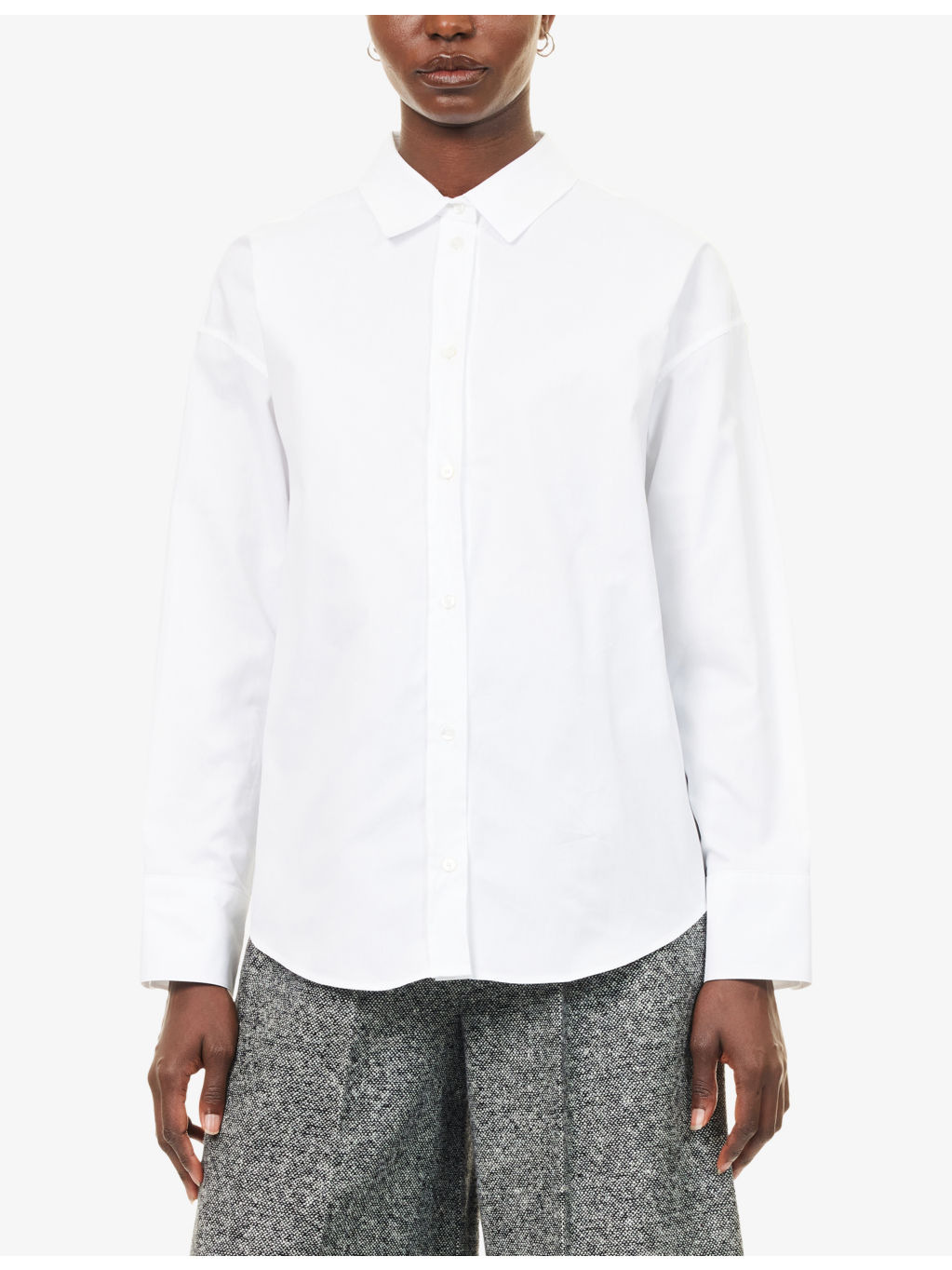 Asymmetric Ateneo Cotton Shirt - 3