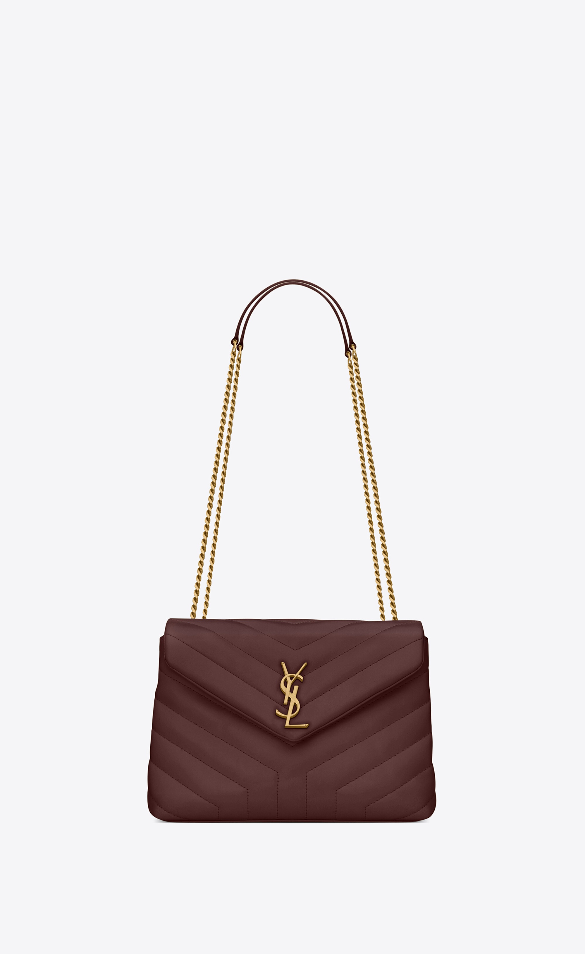 loulou small chain bag in matelassé "y" leather - 1