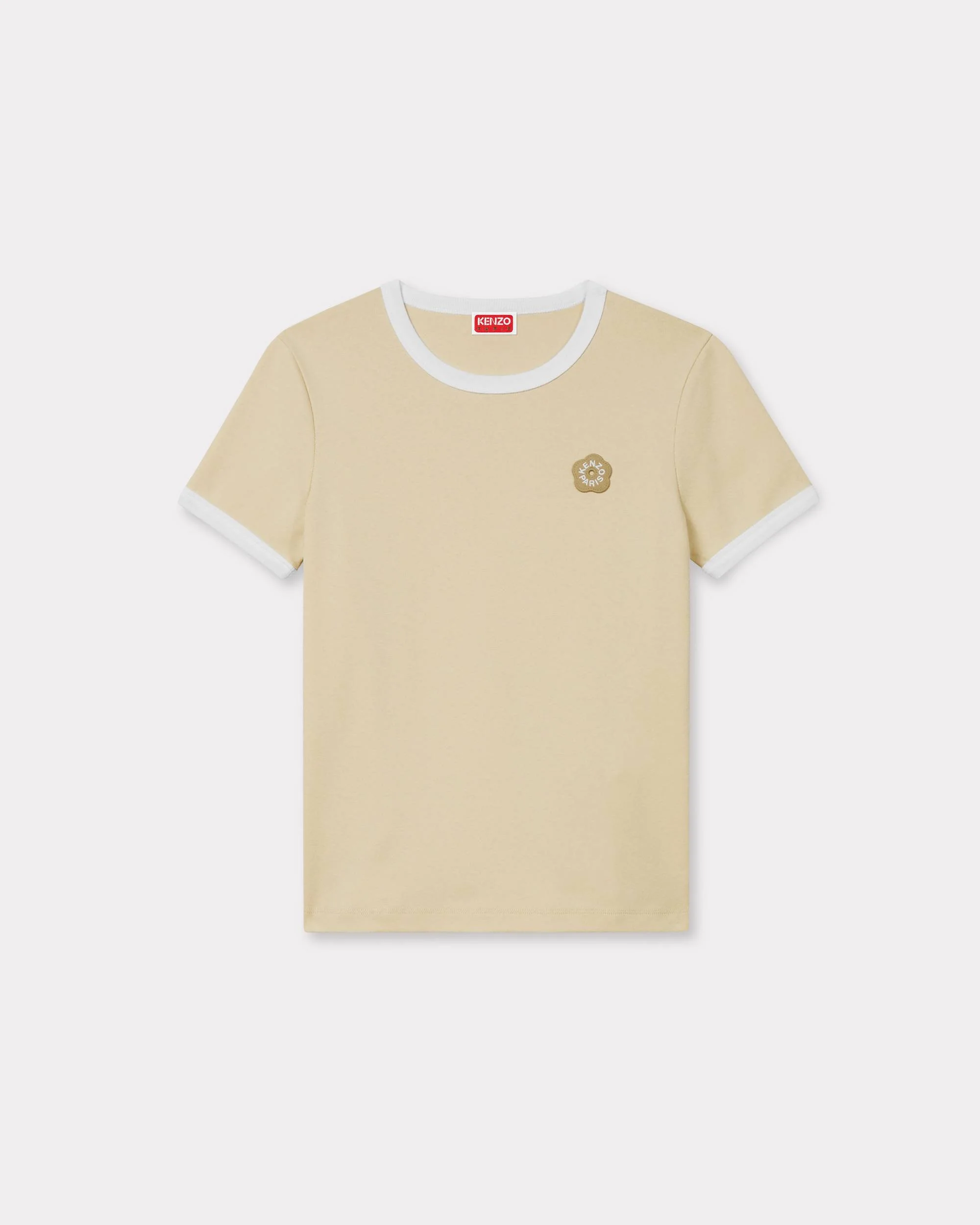 'Boke Flower 2.0' embroidered rib T-shirt - 1