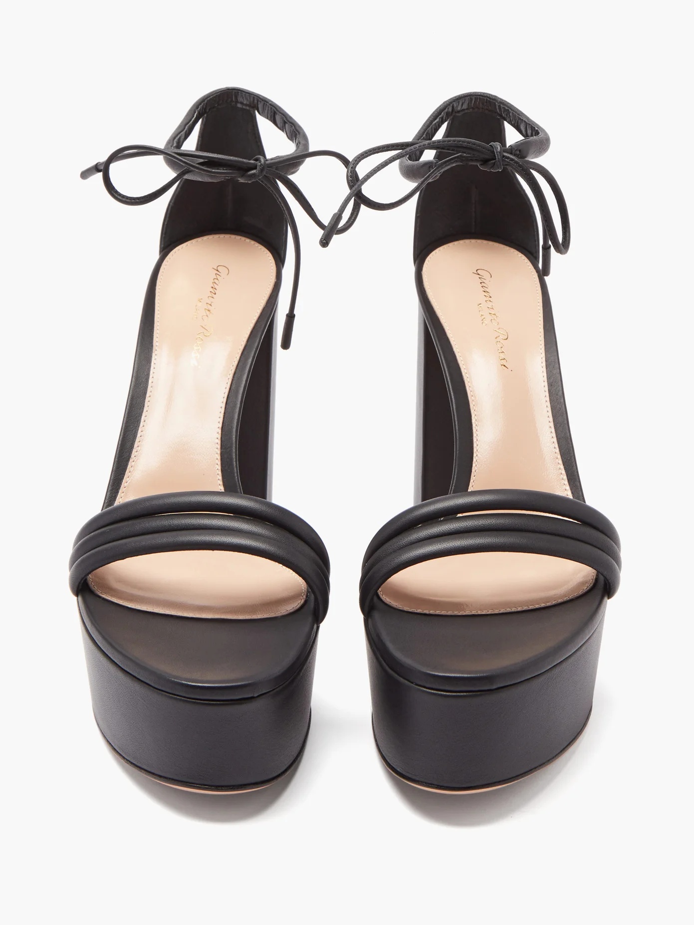 Sydney 70 leather platform sandals - 5