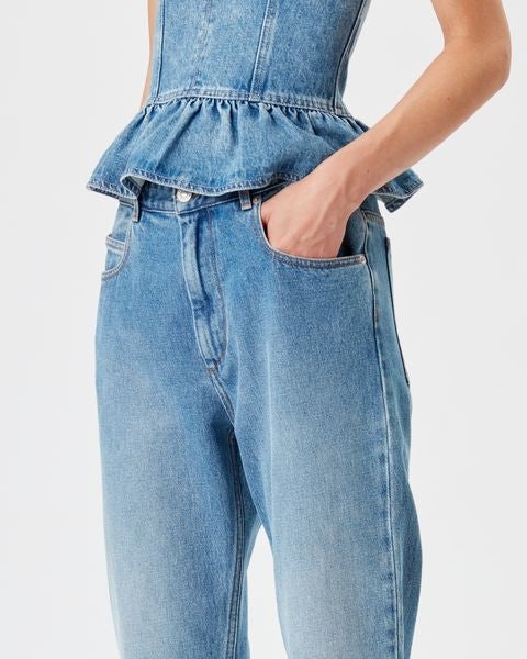 【関税&送料込】Marant Etoile Jeans Nea MARANT ÉTOILE Nea high-rise slim-leg jeans | THE OUTNET