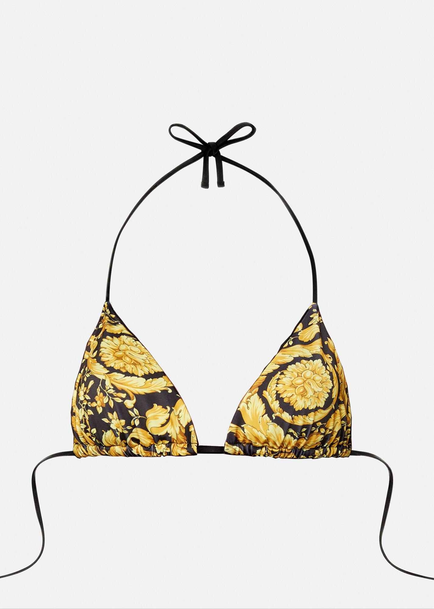 Barocco Print Bikini Top - 1