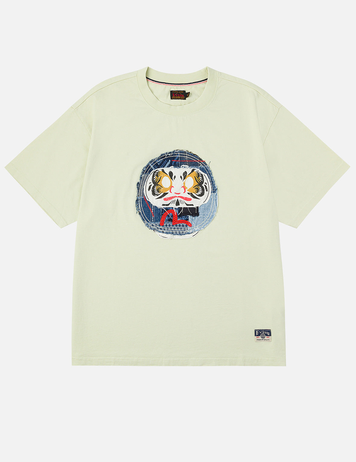 Sashiko Daruma and Seagull Relax Fit T-Shirt - 3