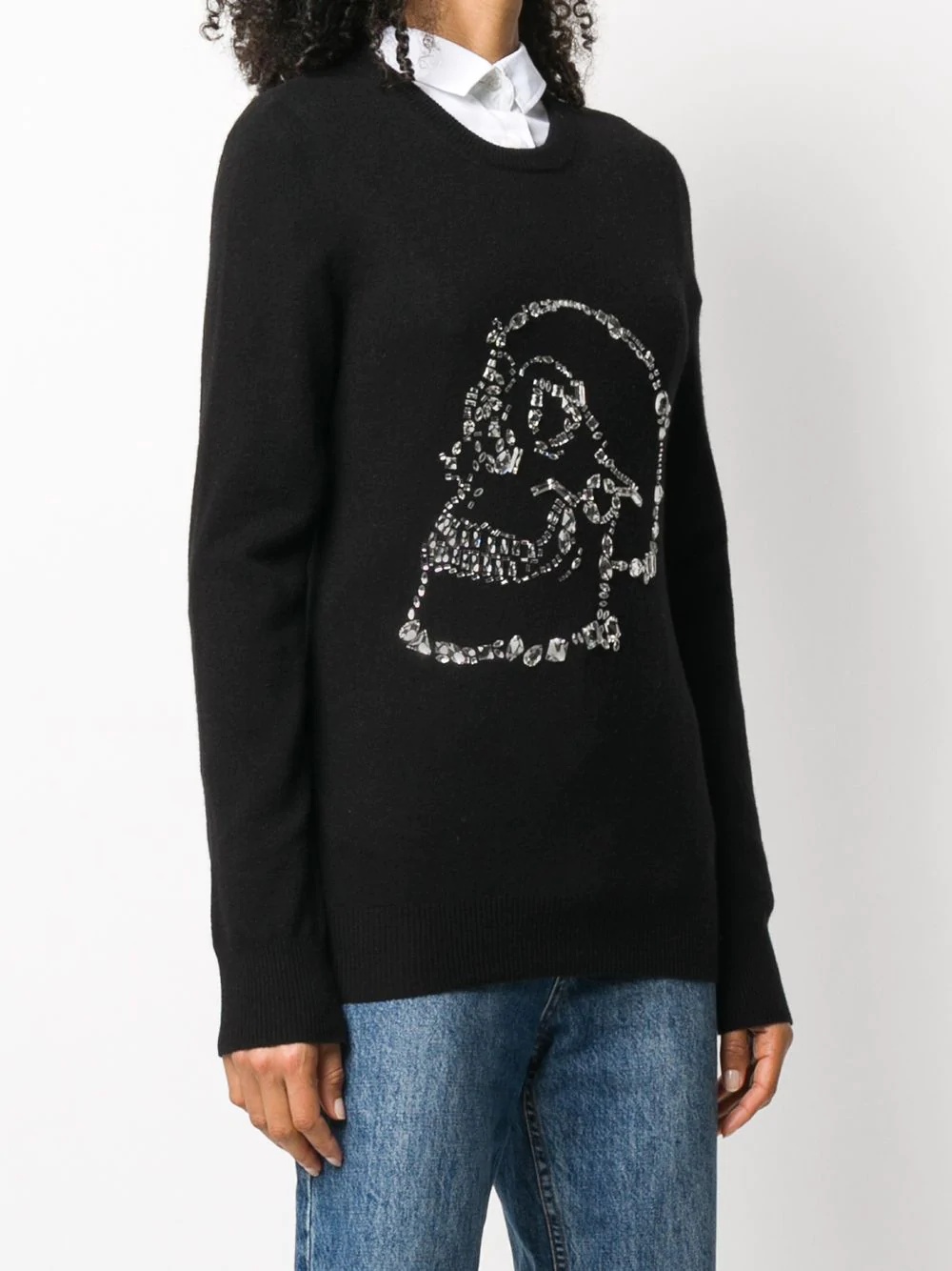 embellished skull jumper - 3