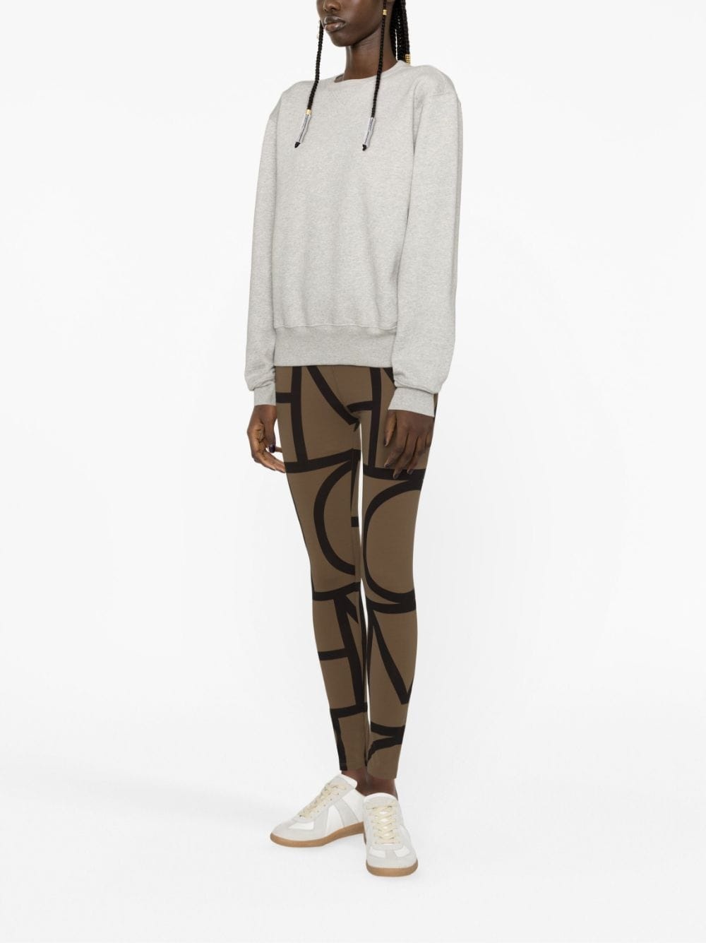 crew-neck long-sleeve top - 2