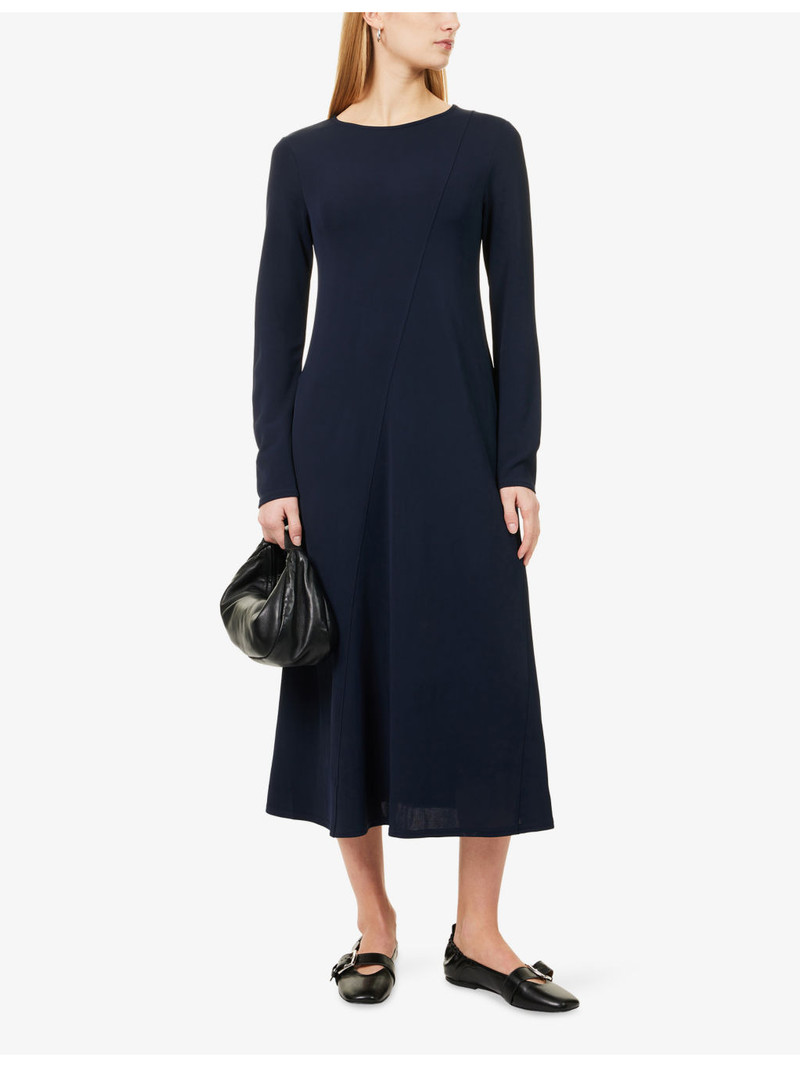 WEEKEND Max Mara Acro Long-Sleeves Stretch-Woven Midi Dress outlook